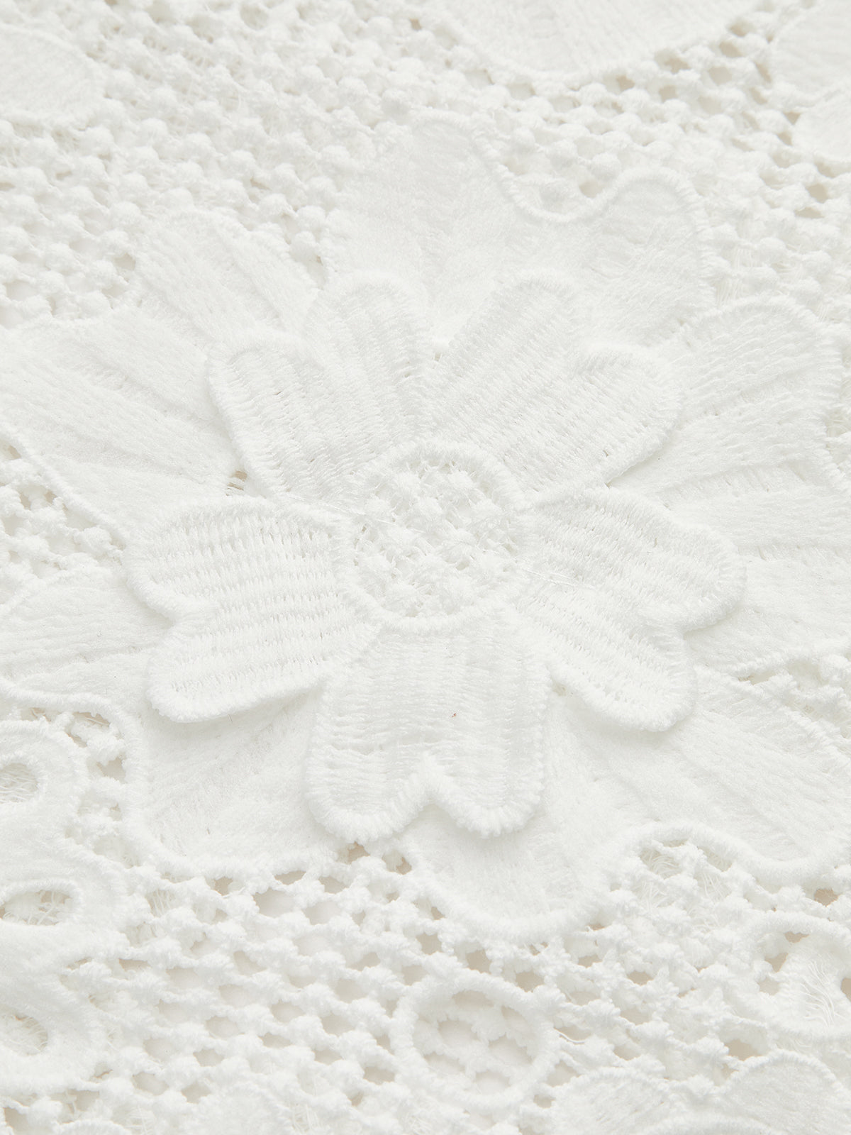 Semi Sheer 3D Flowers Mini Dress-Massicos