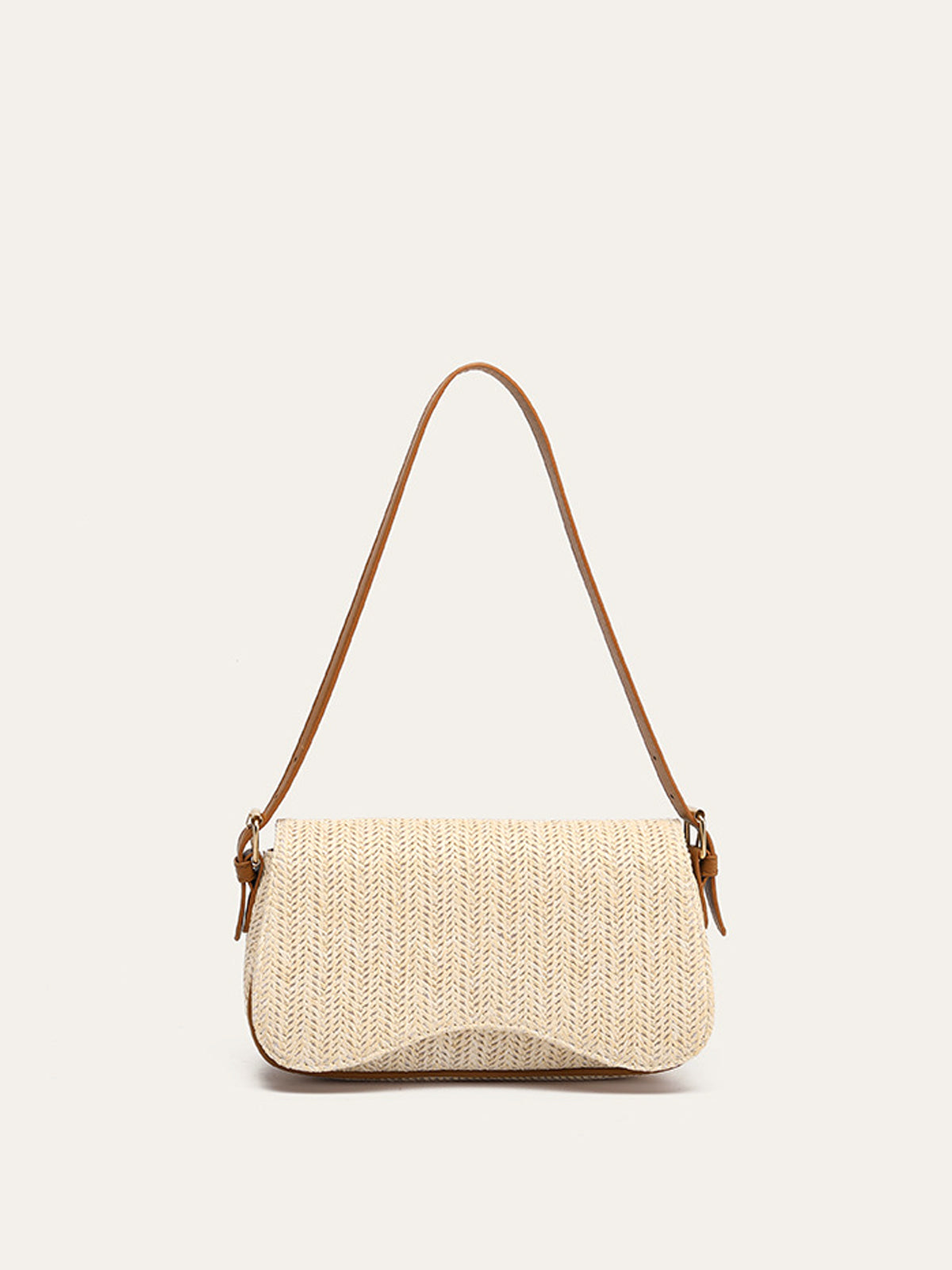 Straw Woven Shoulder Bag-Massicos