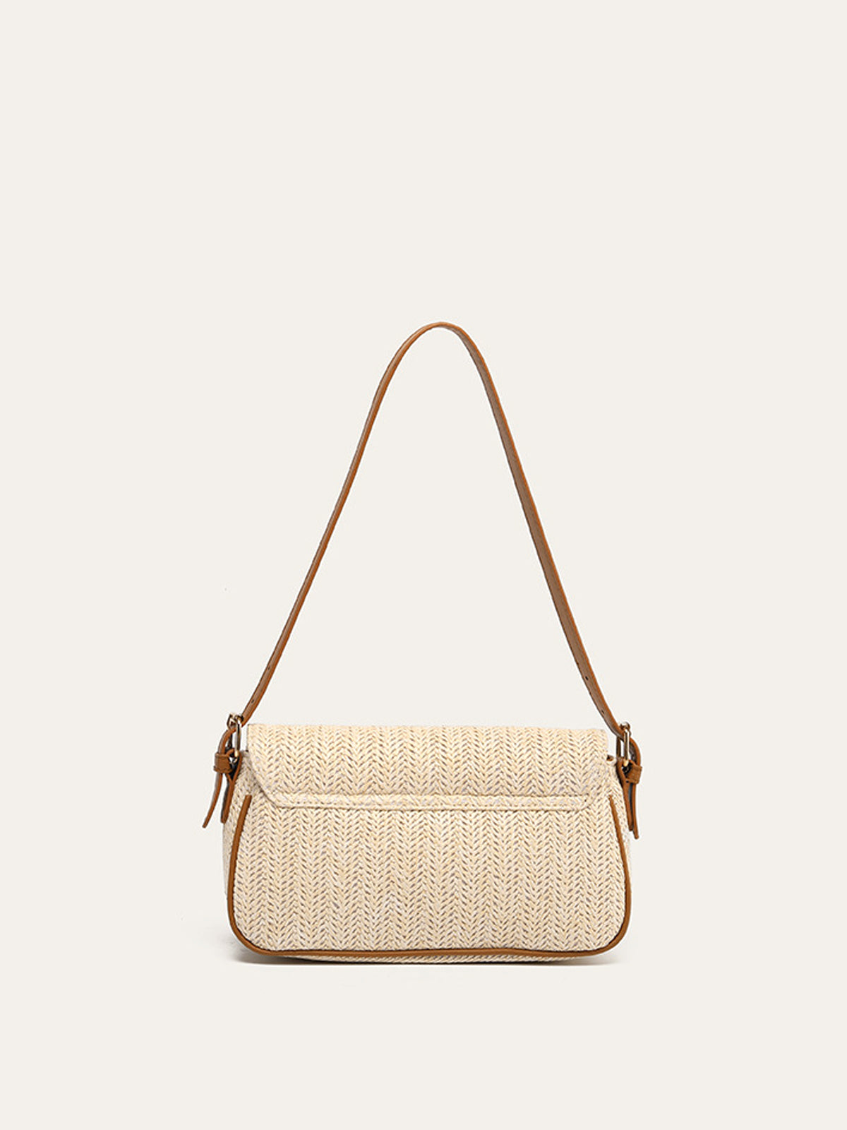 Straw Woven Shoulder Bag-Massicos