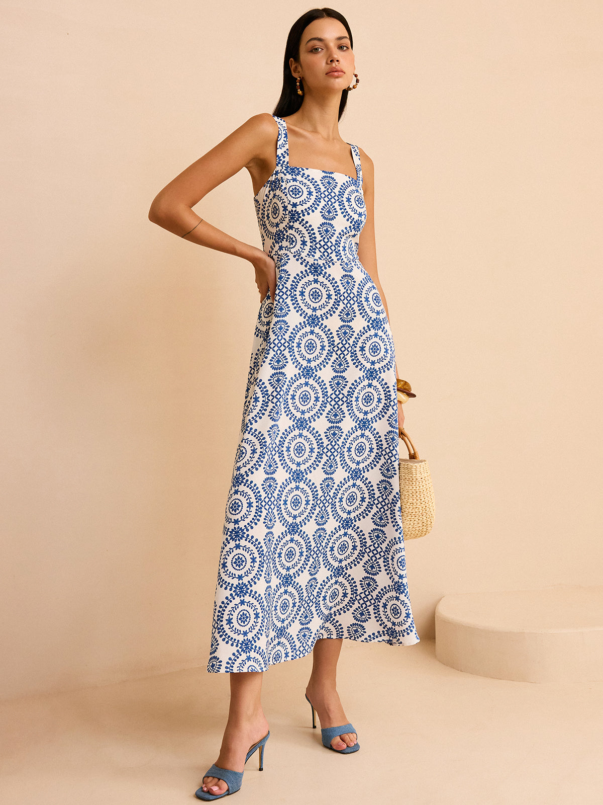 Boho Printed Maxi Dress-Massicos