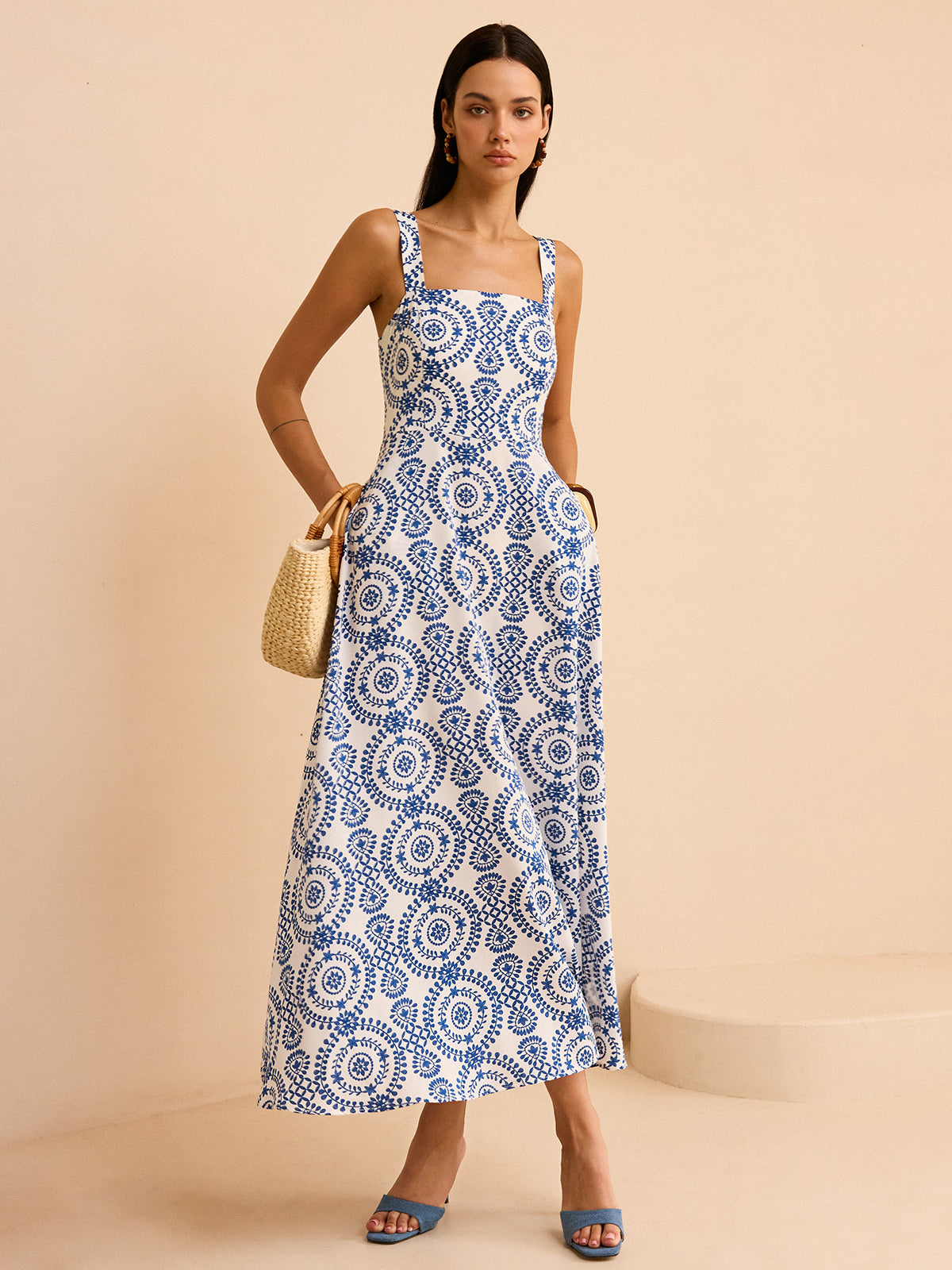 Boho Printed Maxi Dress-Massicos