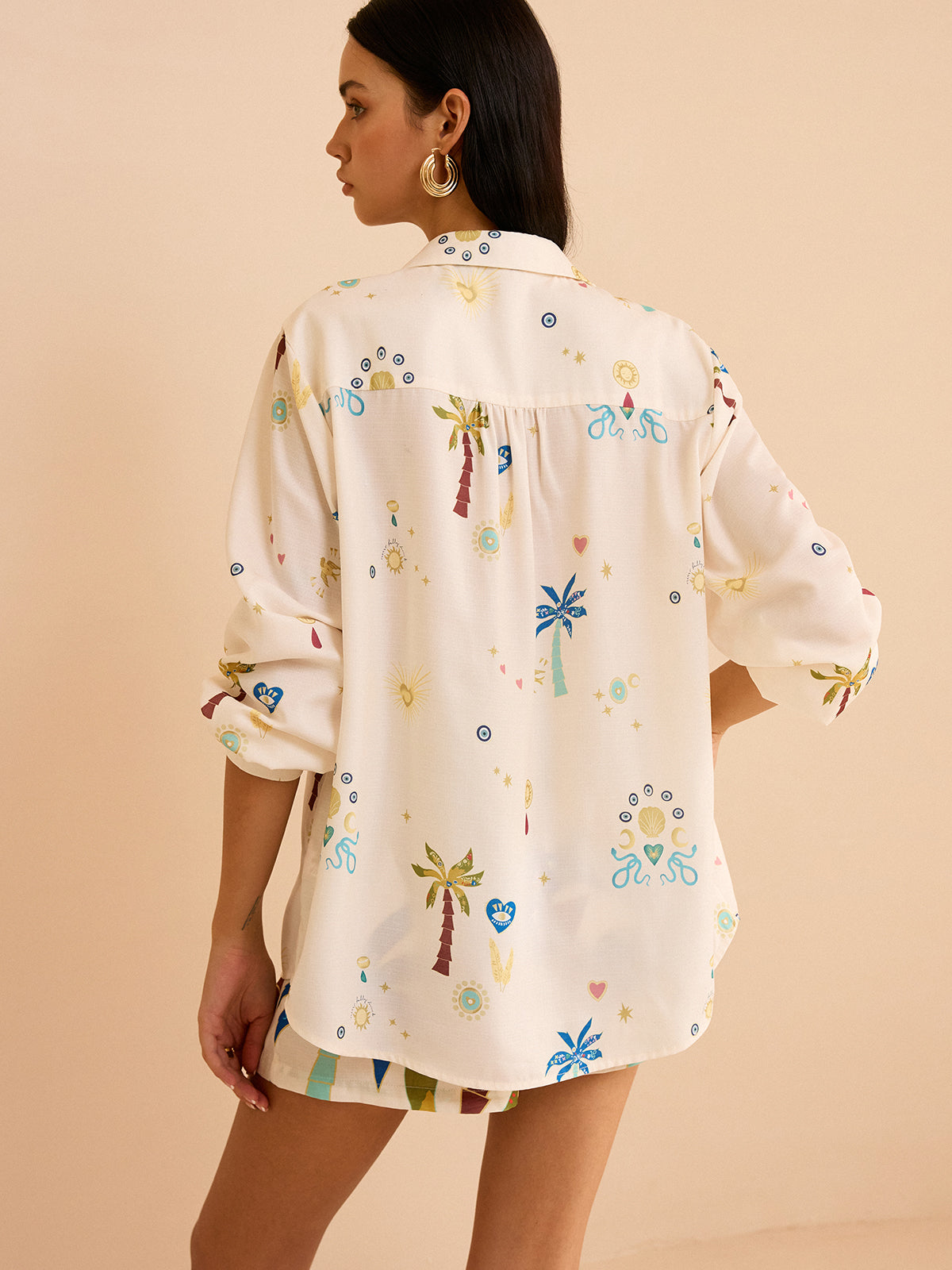 Tropical Print Shorts Set-Massicos