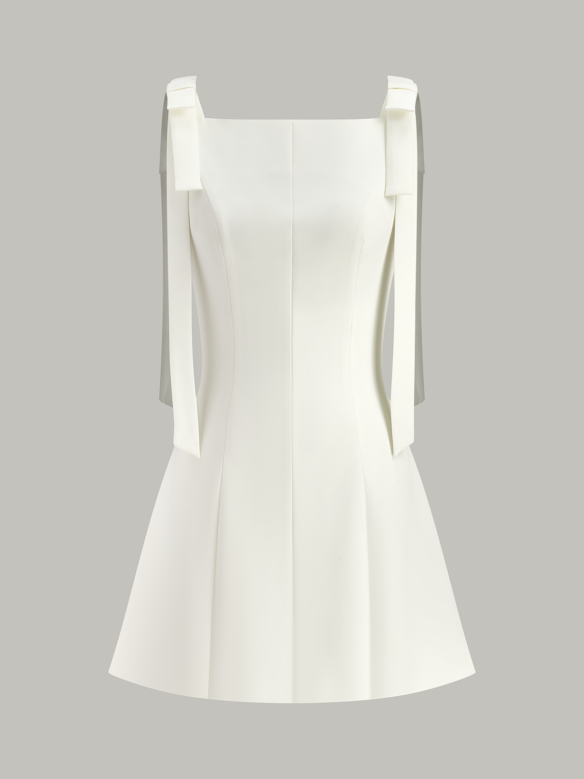 Bow-Strap Mini Dress-Massicos