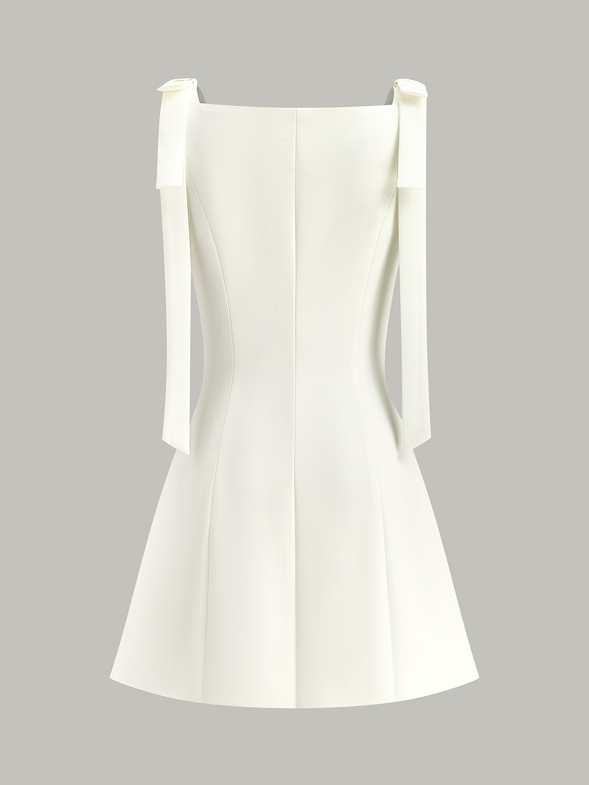 Bow-Strap Mini Dress-Massicos