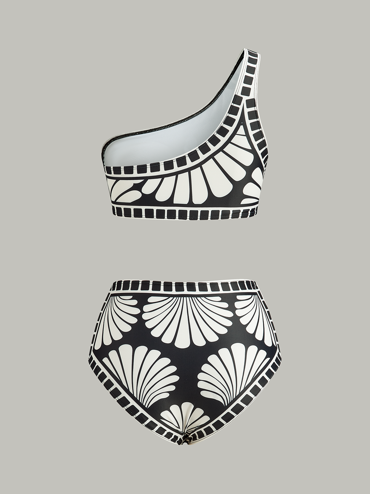 Asymmetrical One-Shoulder Bikini Set-Massicos