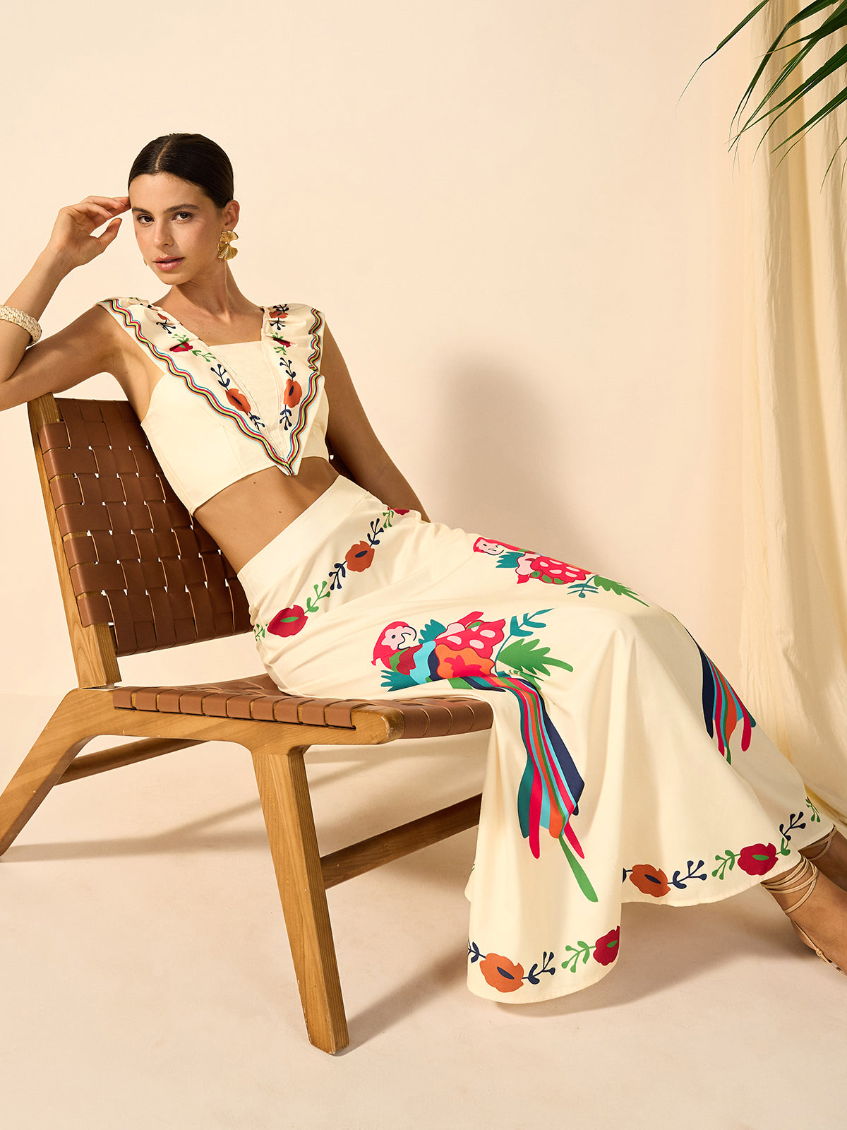 Boho Print Skirt Set-Massicos