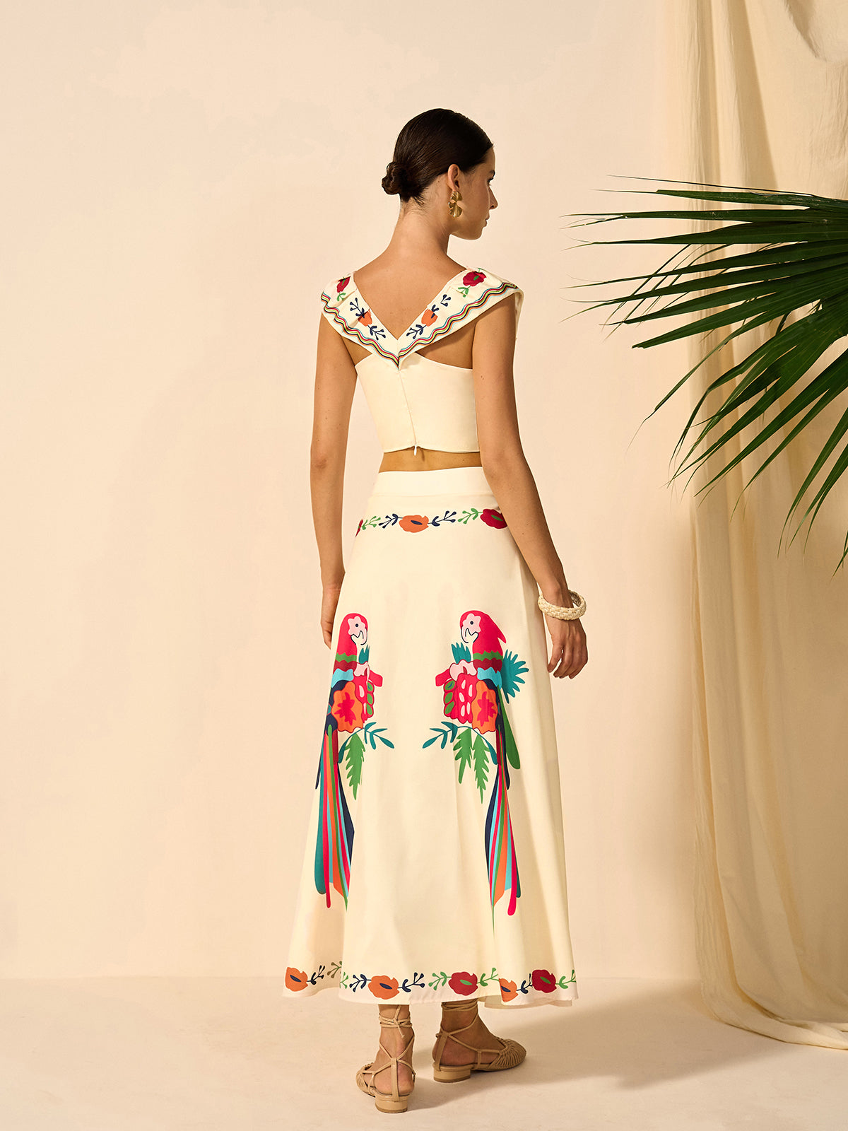 Boho Print Skirt Set-Massicos