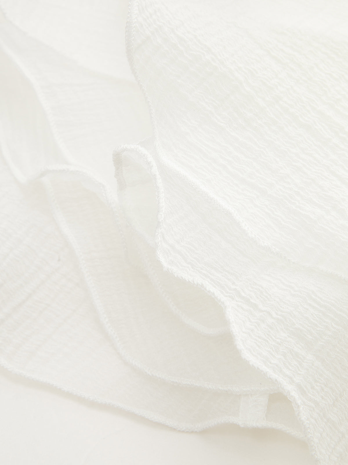 Semi-Sheer Ruffled Hem Mini Dress-Massicos
