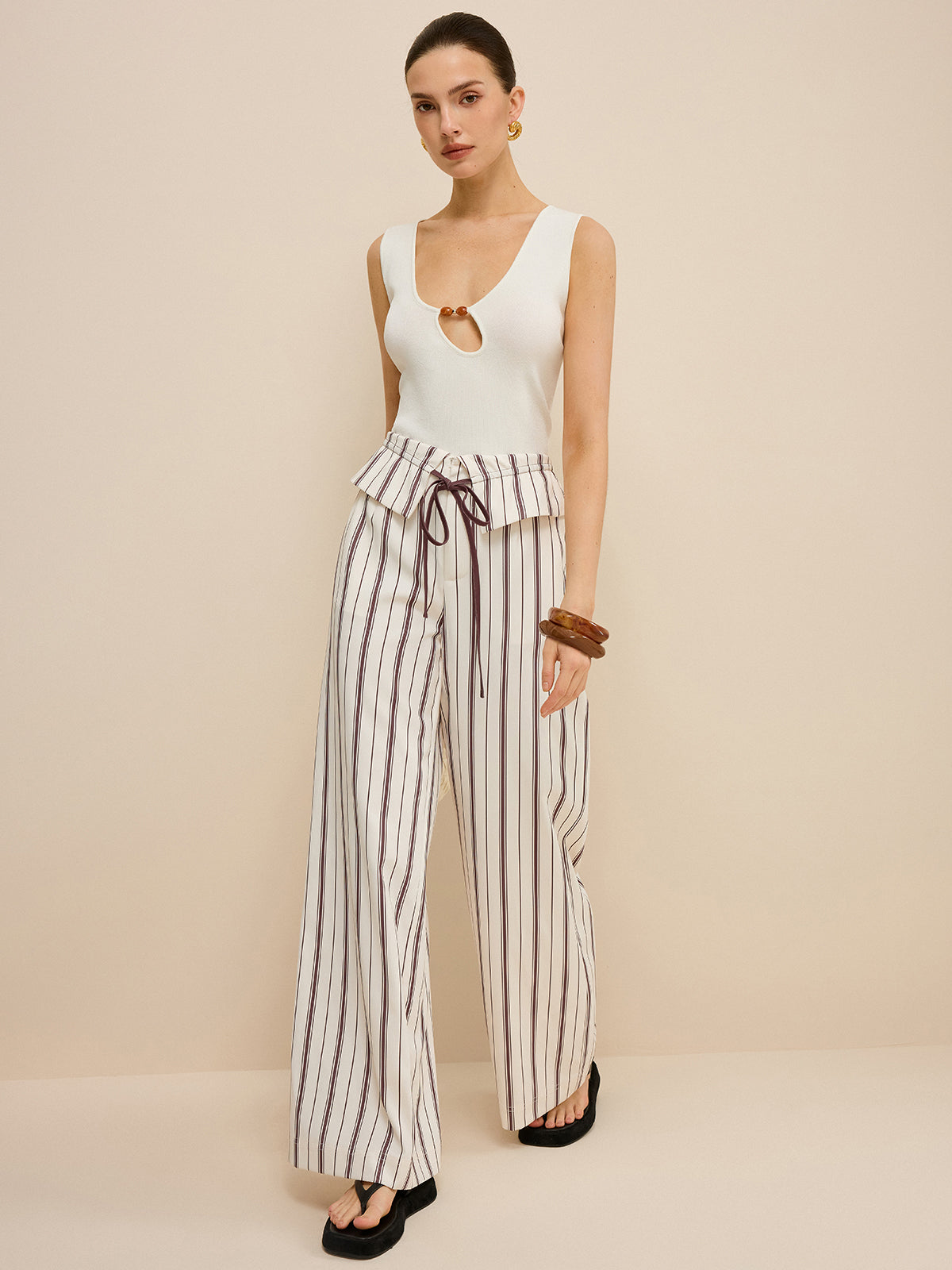 Cut-Out Tank Top-Massicos