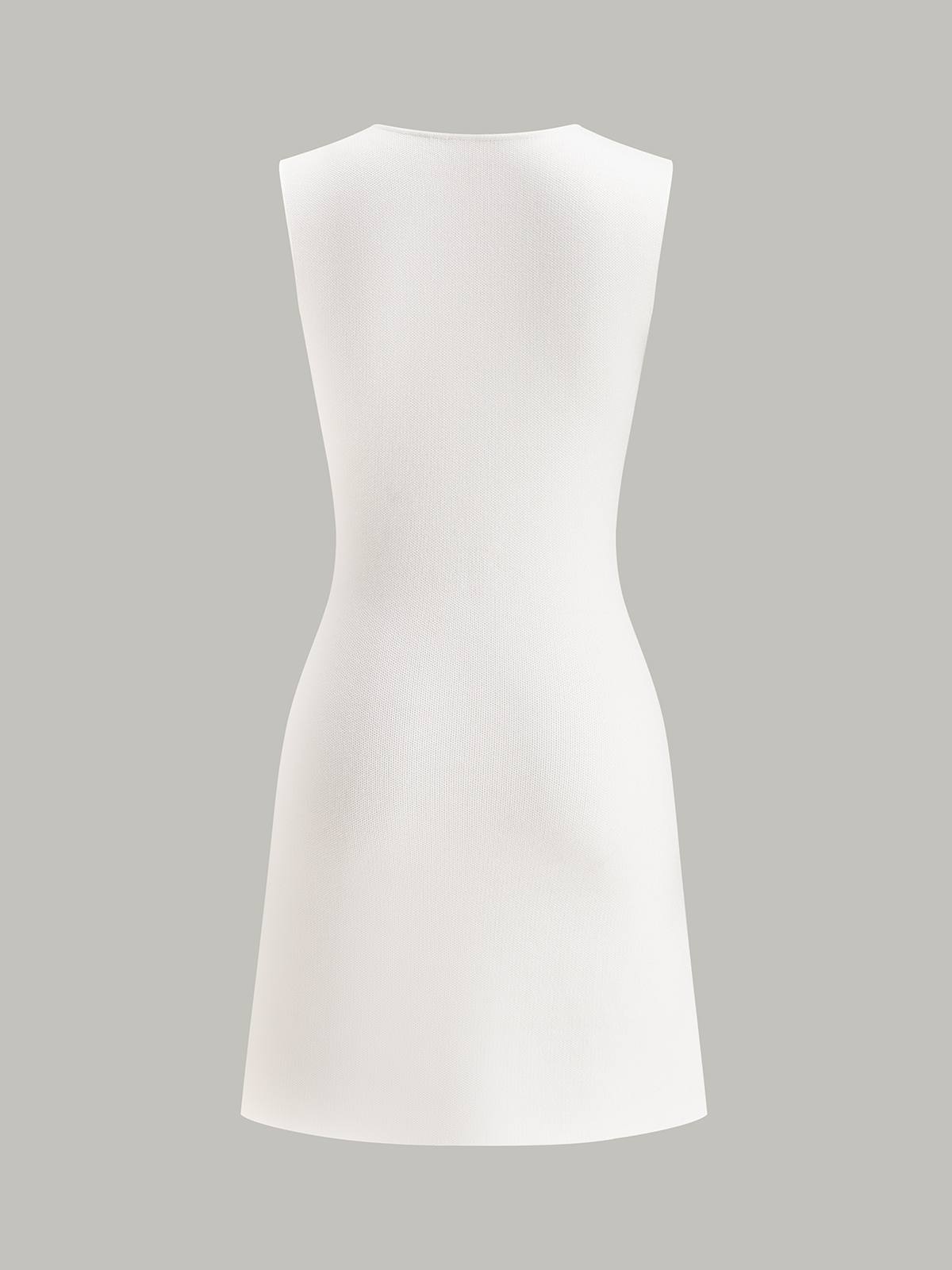 Sleeveless Slit Mini Dress with Metal Decor-Massicos