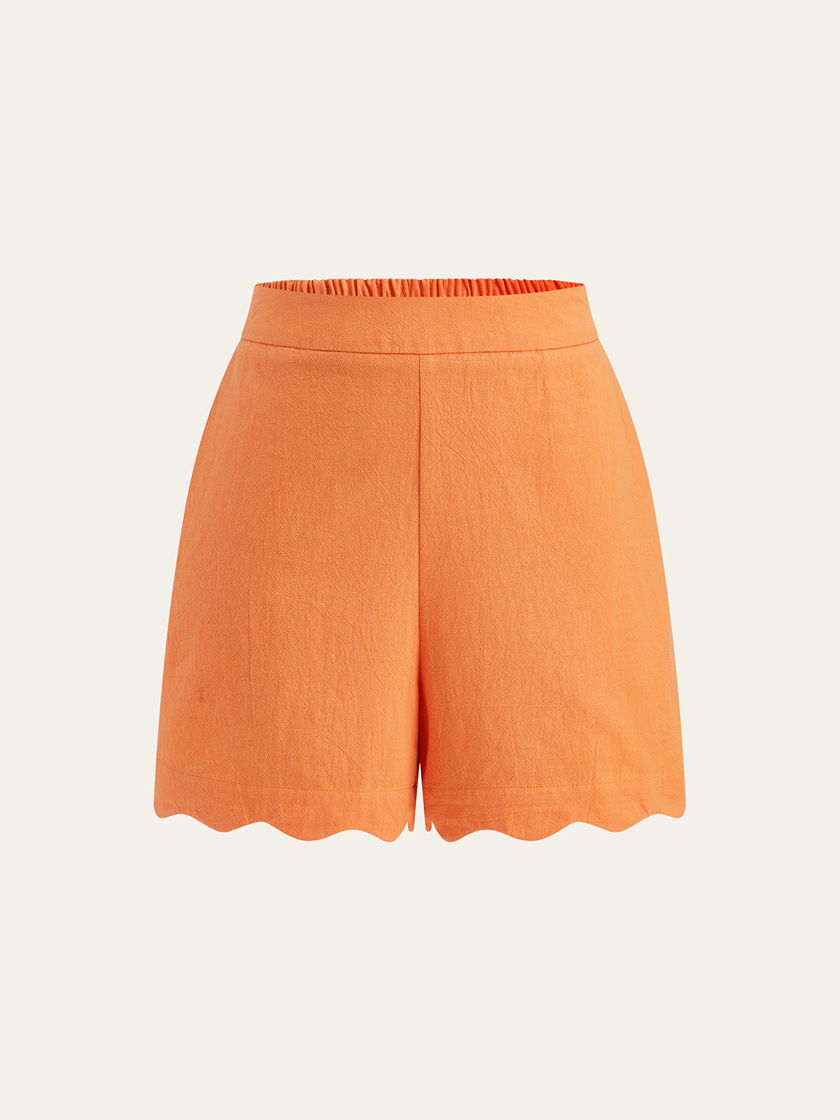 Scallop Hem Cami Top and Shorts Set-Massicos