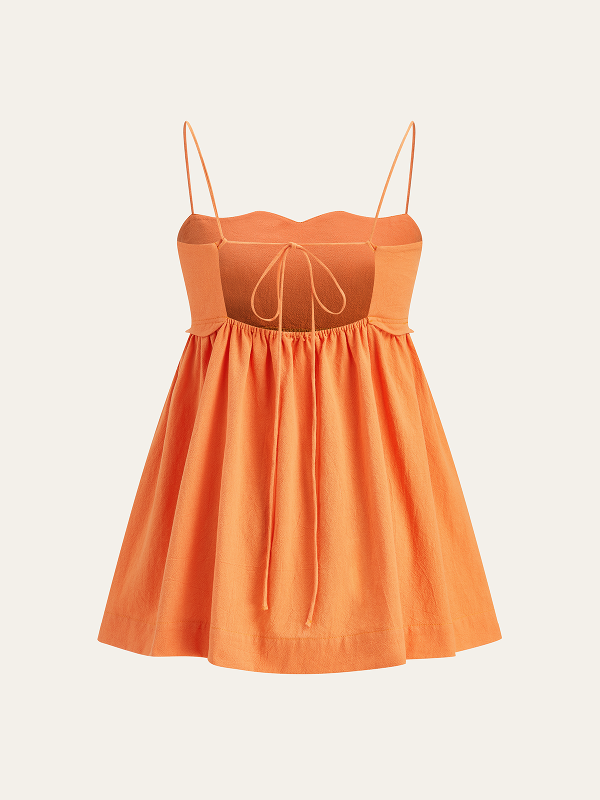 Scallop Hem Cami Top and Shorts Set-Massicos
