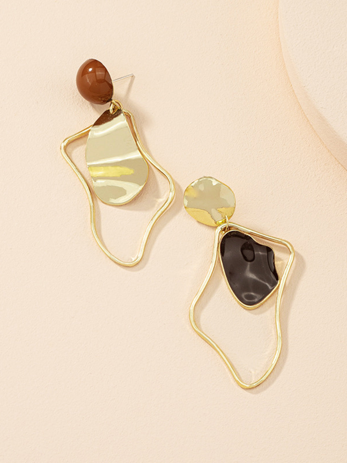 Irregular Stud Drop Earrings-Massicos