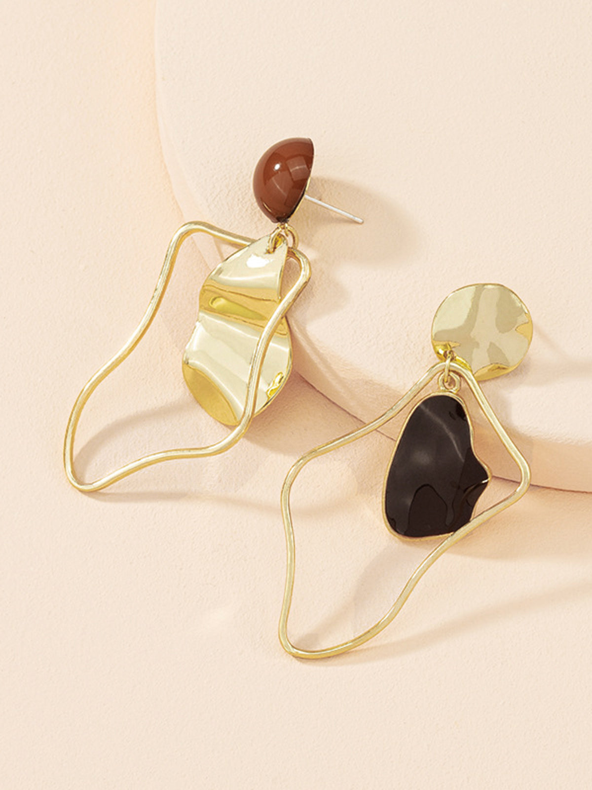 Irregular Stud Drop Earrings-Massicos