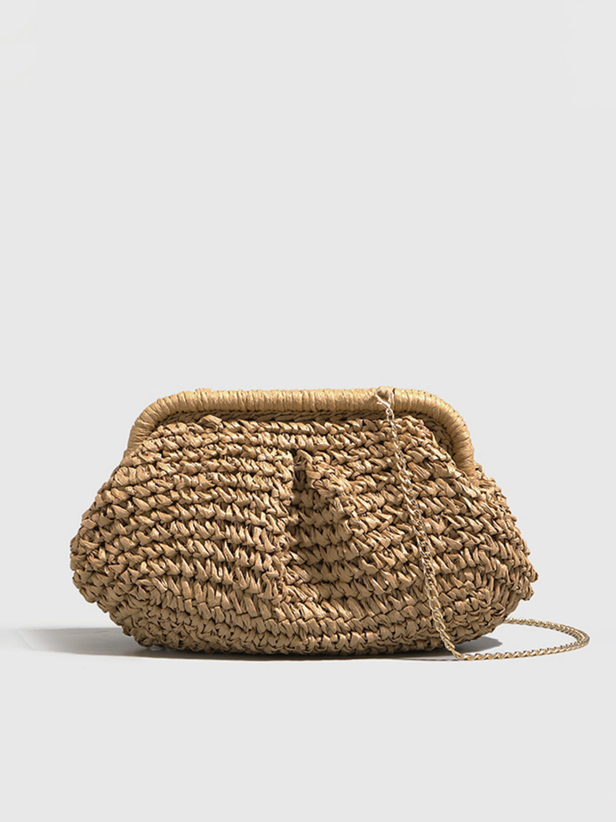 Straw Clutch Bag-Massicos