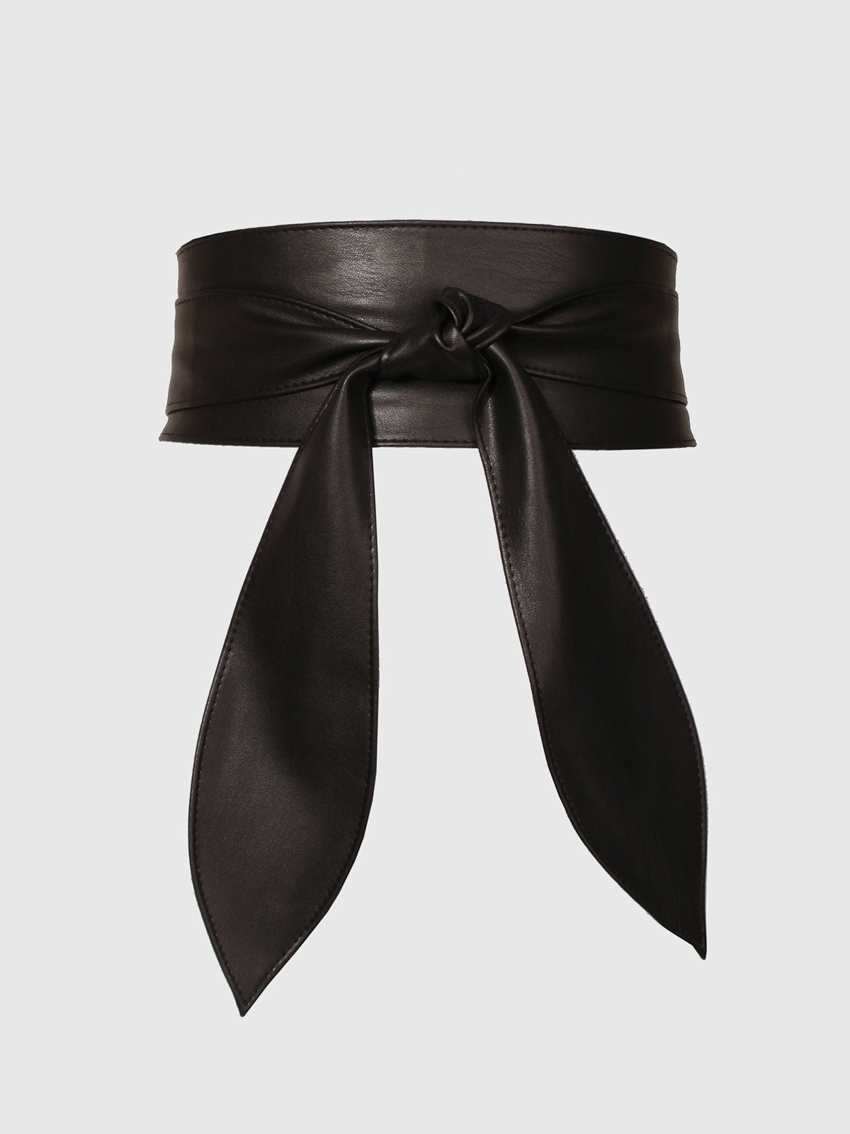 Faux Leather Wrap Belt-Massicos