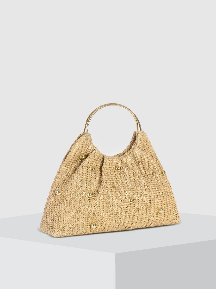 Beaded Crochet Hobo Bag-Massicos