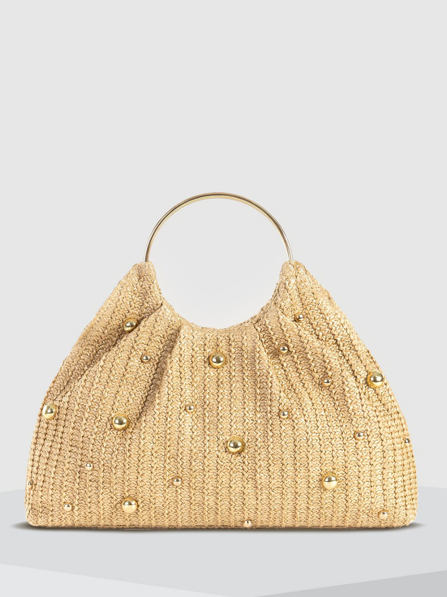Beaded Crochet Hobo Bag-Massicos