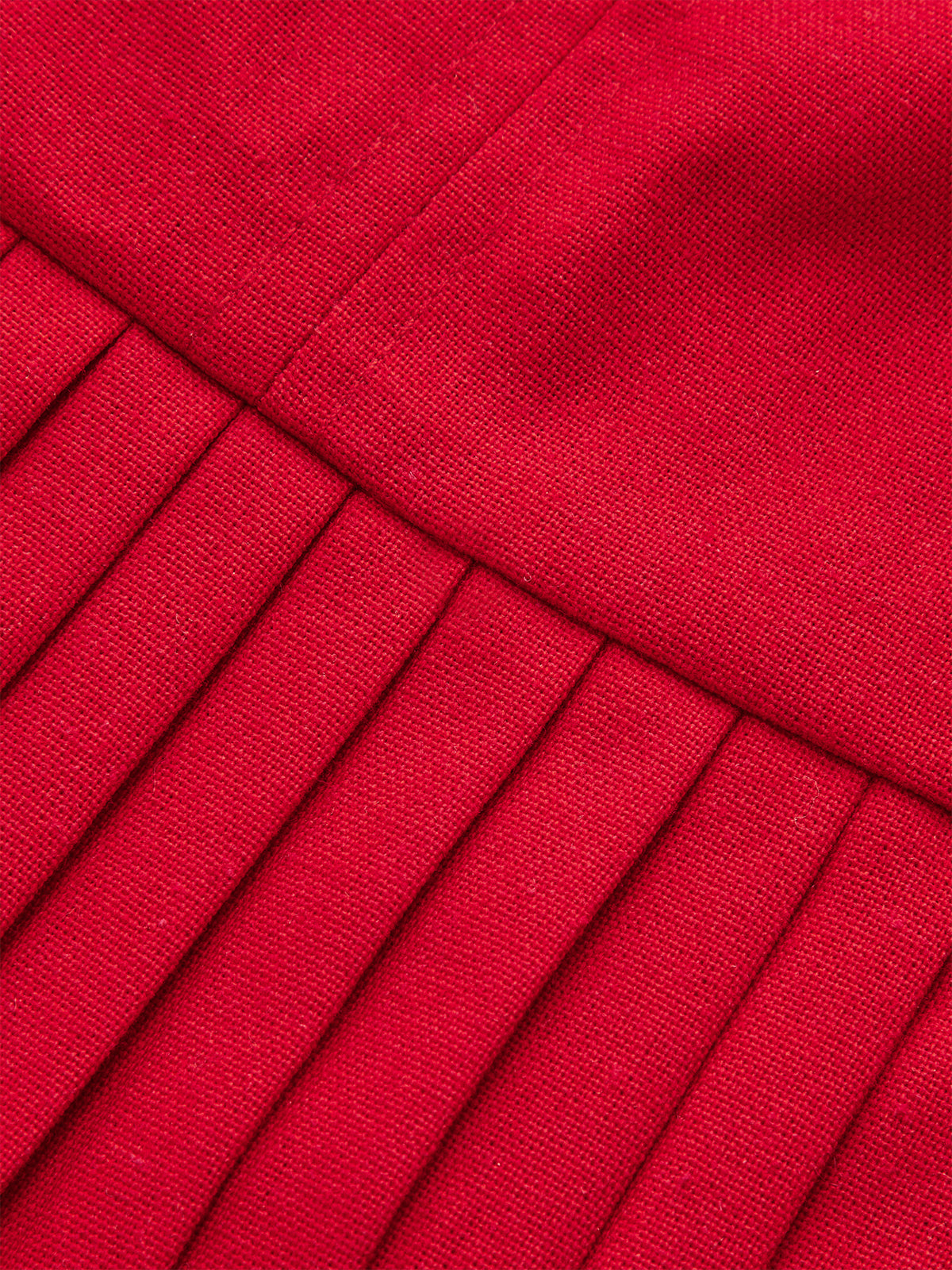Shirt-Collar Pleated Dress with Belt-Massicos