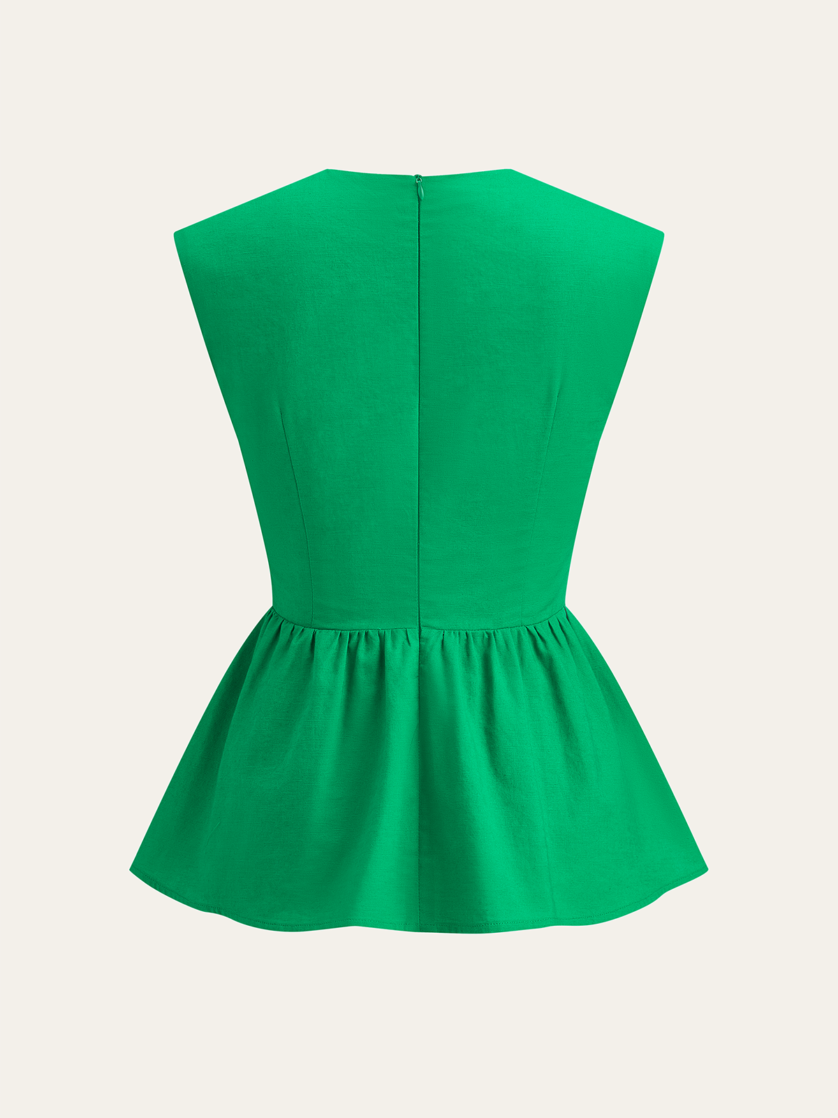 Twisted Peplum Tank-Top-Massicos