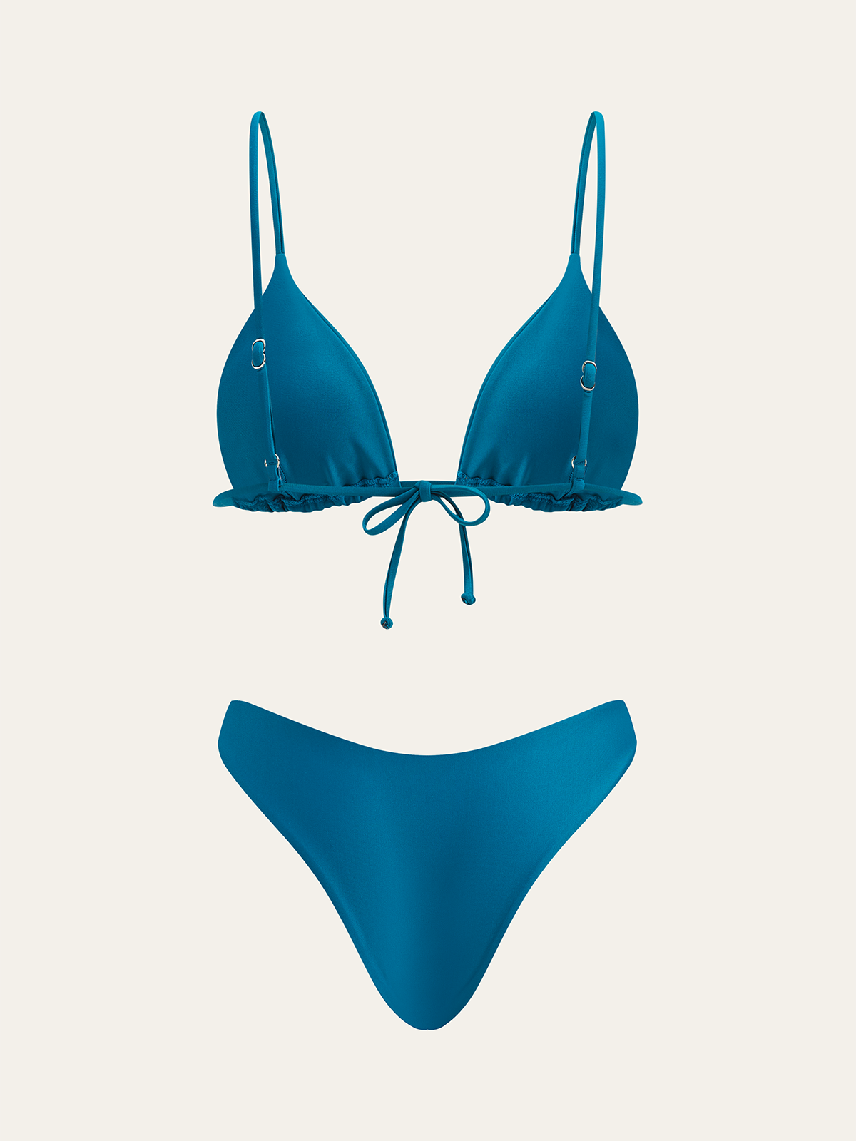Triangle Top and Two Bottom Style Bikini Set-Massicos