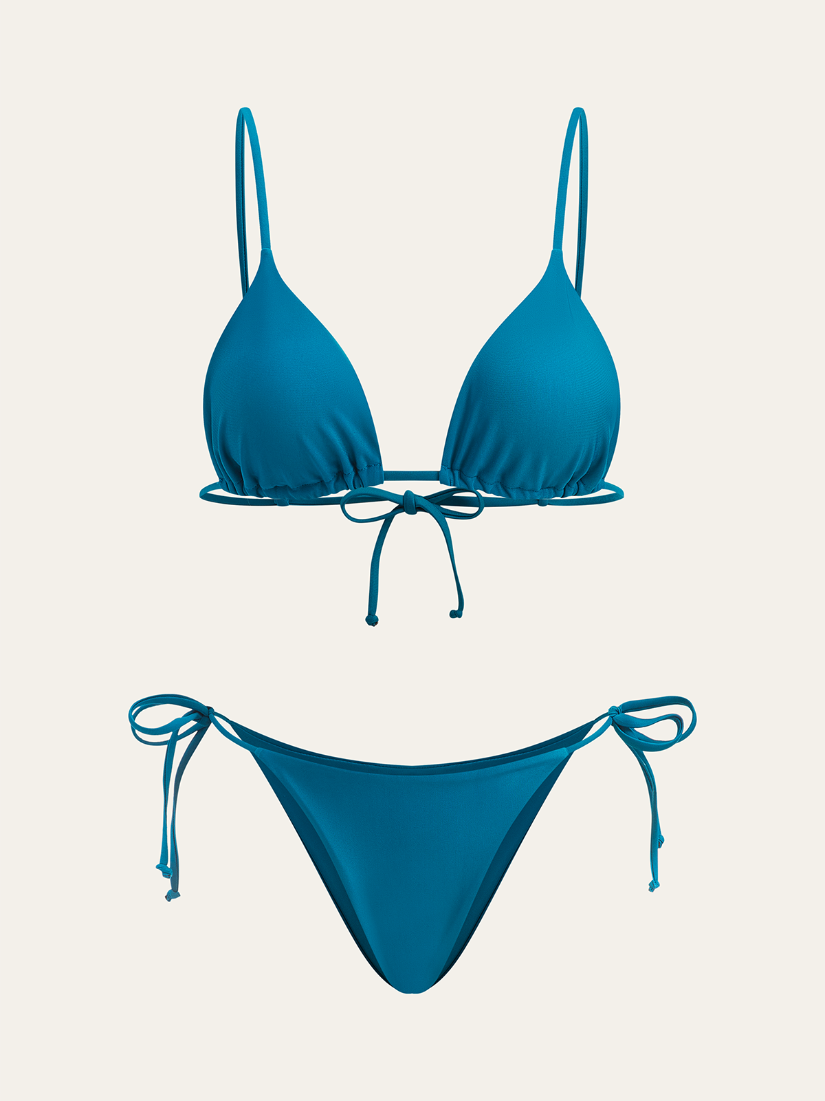 Triangle Top and Two Bottom Style Bikini Set-Massicos