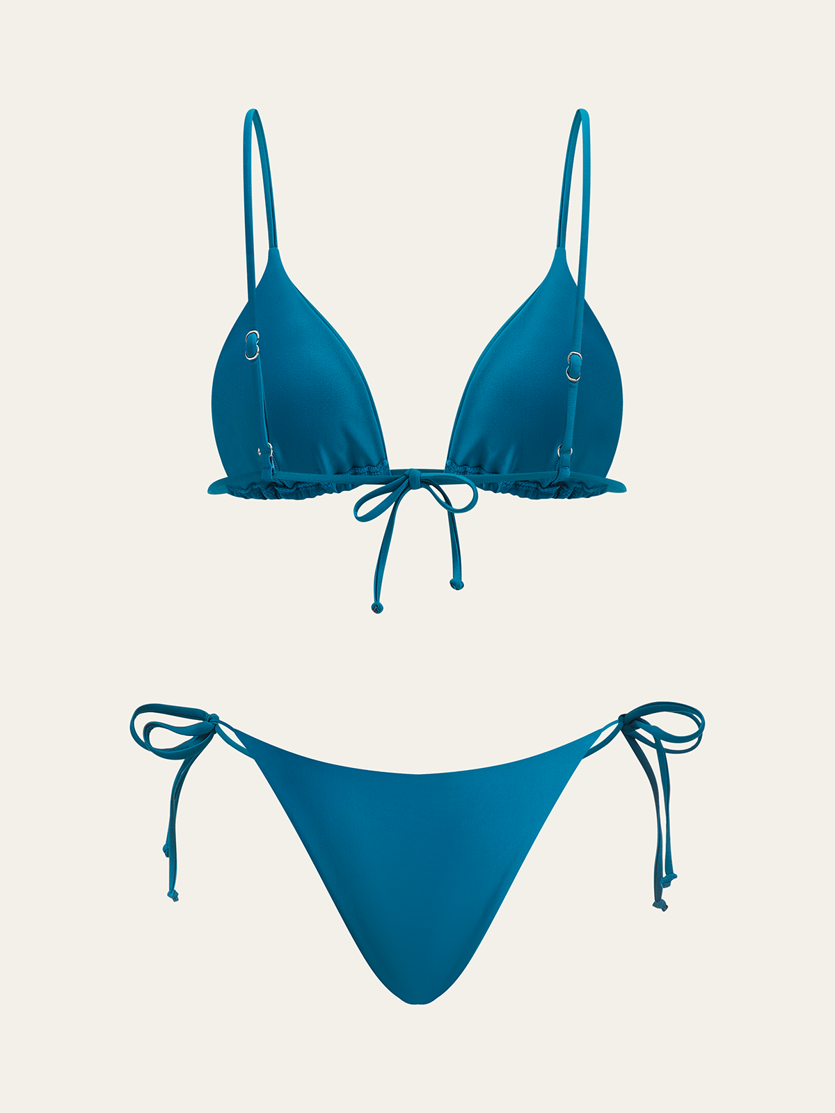 Triangle Top and Two Bottom Style Bikini Set-Massicos