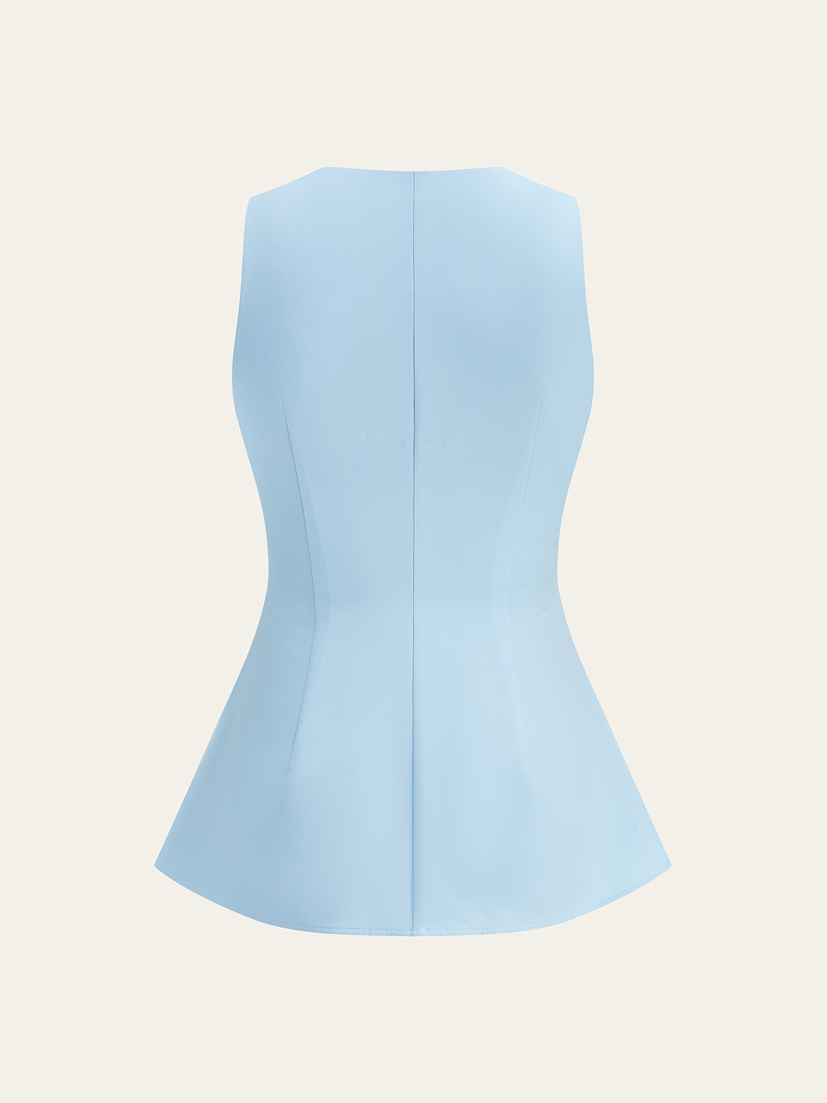 V-Neck Ruched Top with Pearl Detail-Massicos