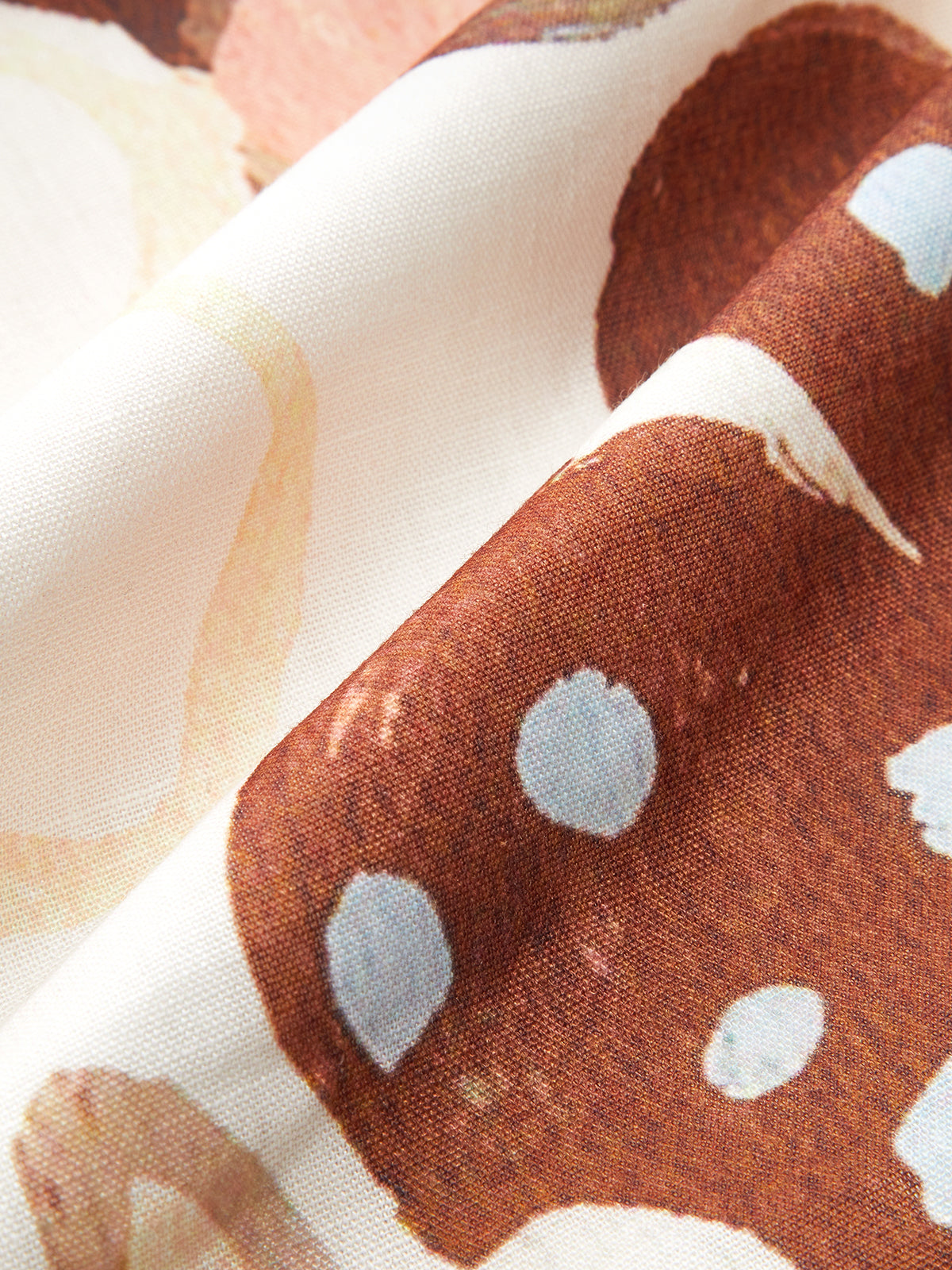 Asymmetric Neck Belted Print Dress-Massicos