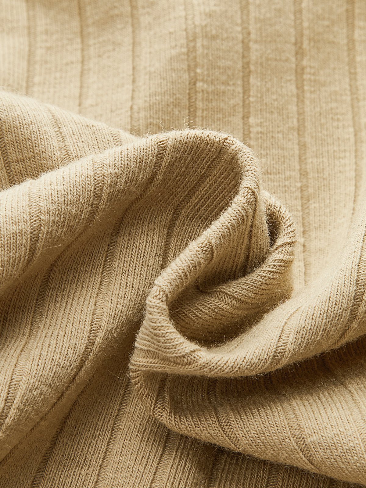 Ribbed Twist Front Long Sleeve Knit Top-Massicos