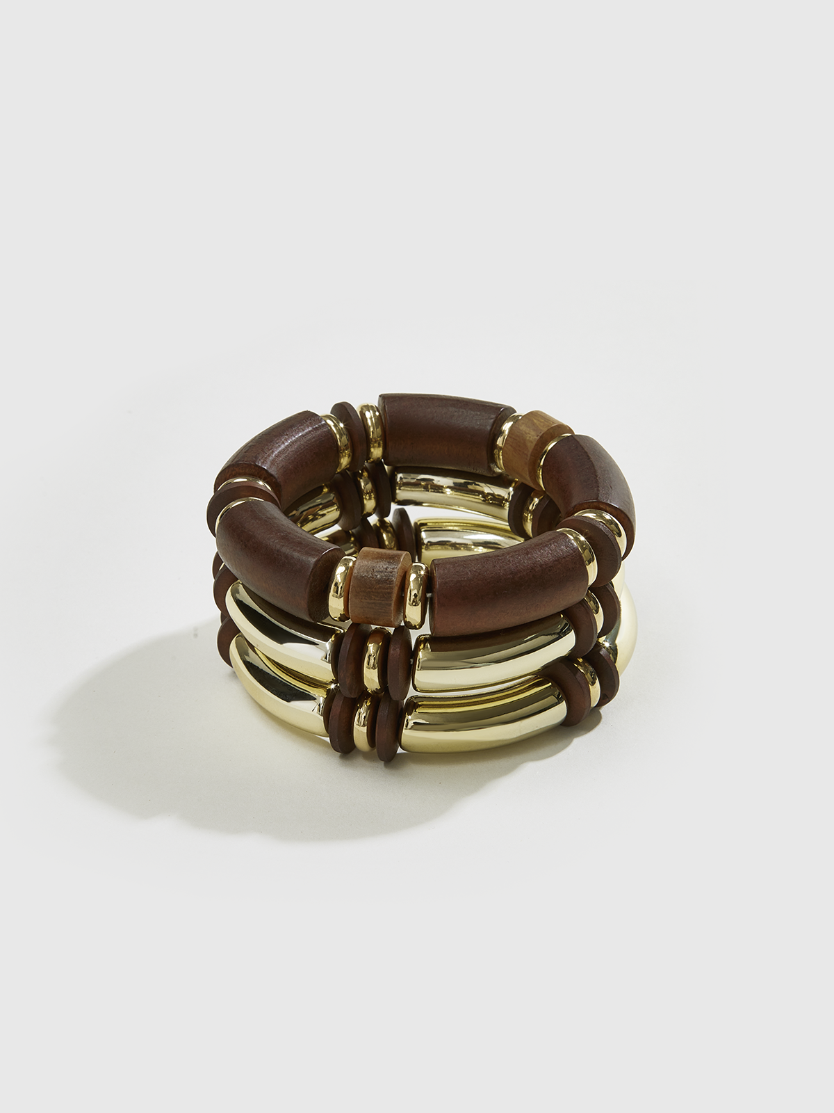 Stackable Wood and Resin Bracelet-Massicos
