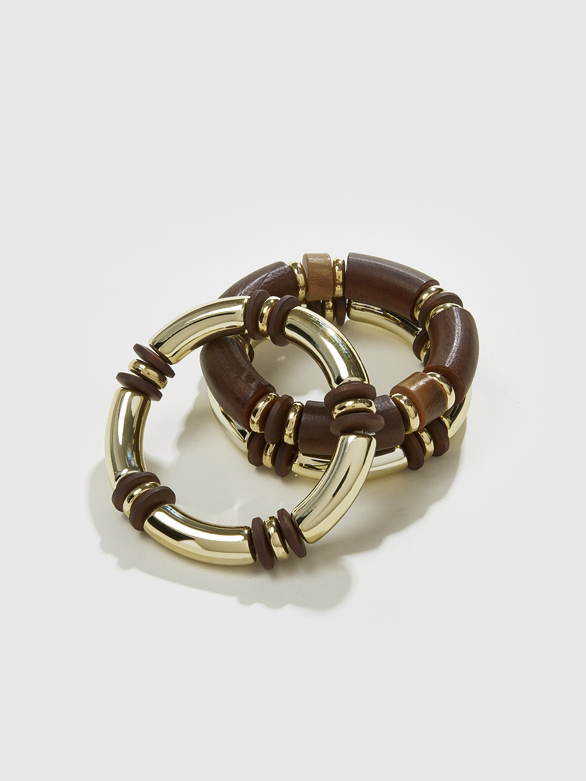 Stackable Wood and Resin Bracelet-Massicos