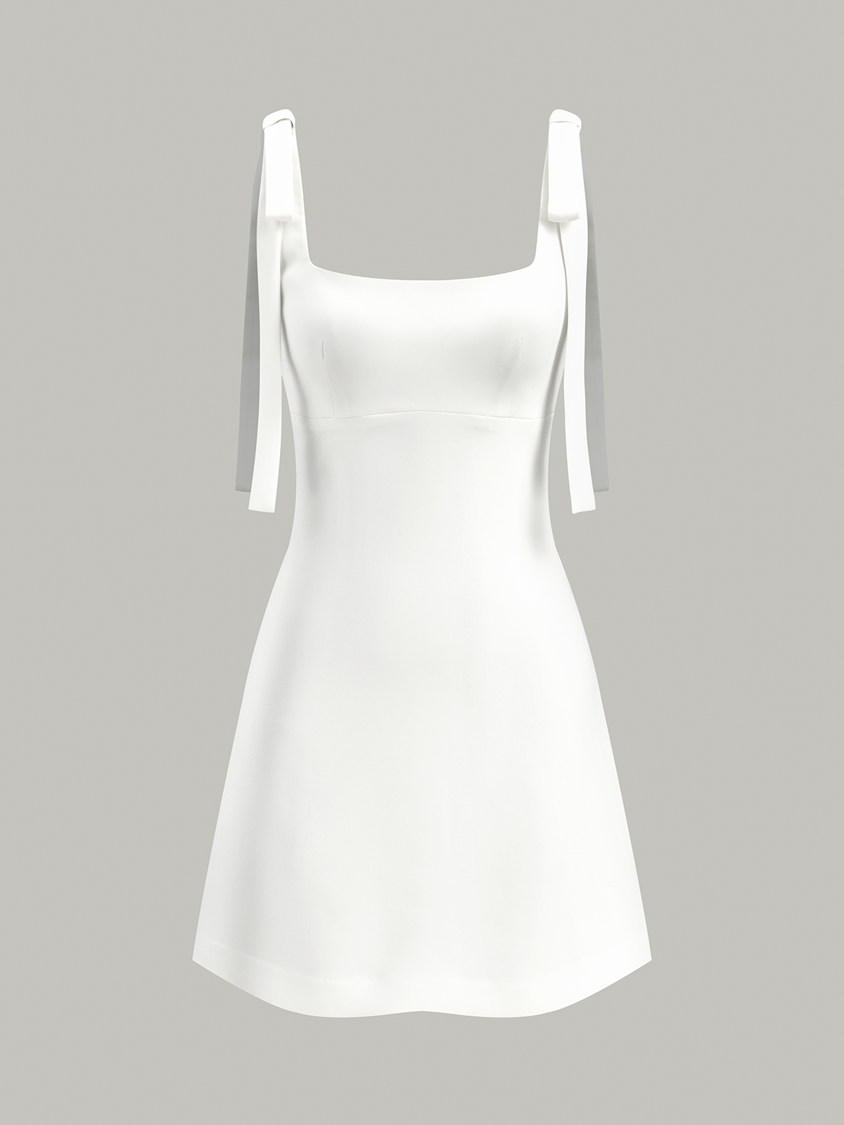 Bow-Strap Backless Mini Dress-Massicos