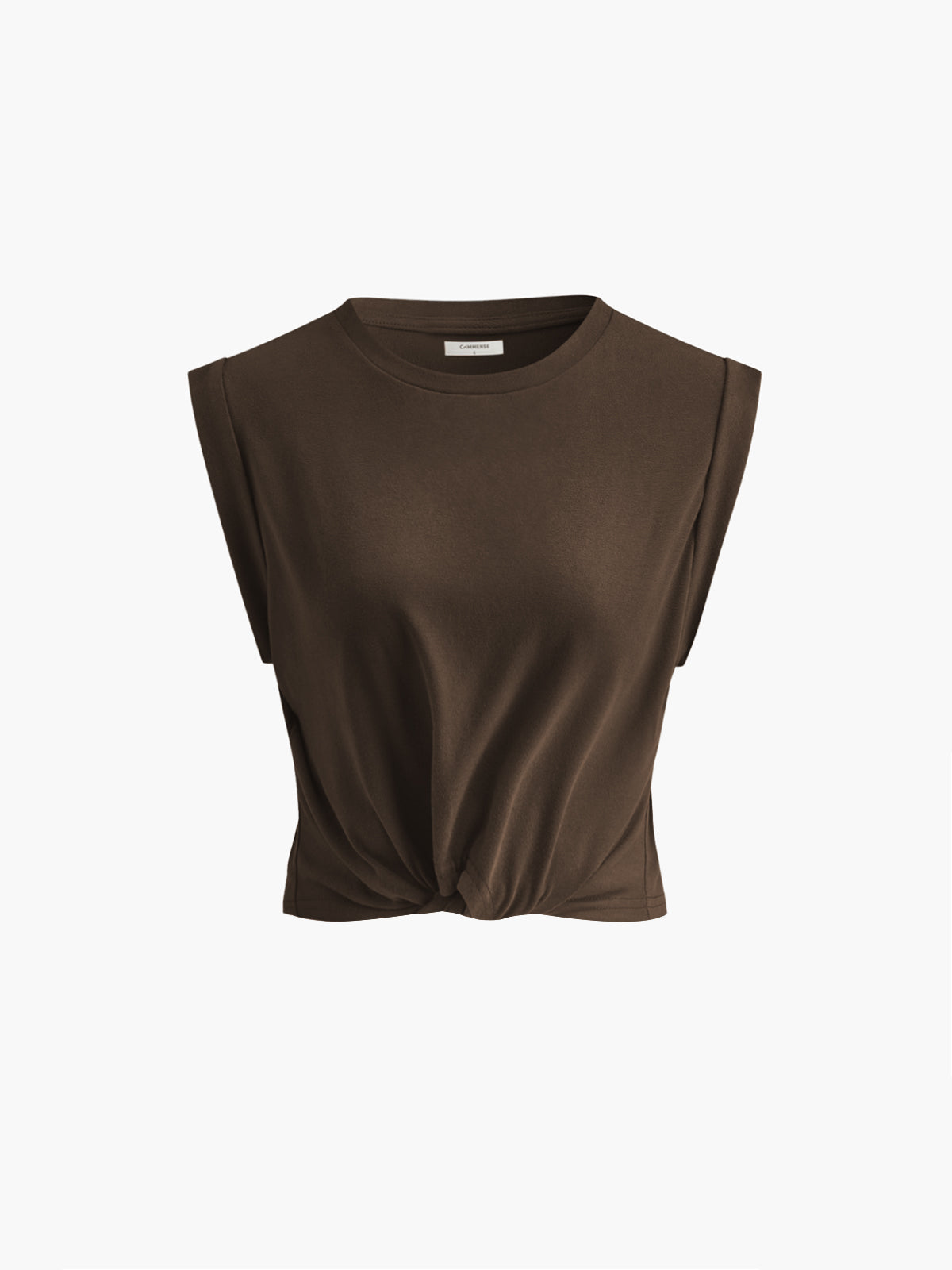 Cotton Knotted T-Shirt-Massicos