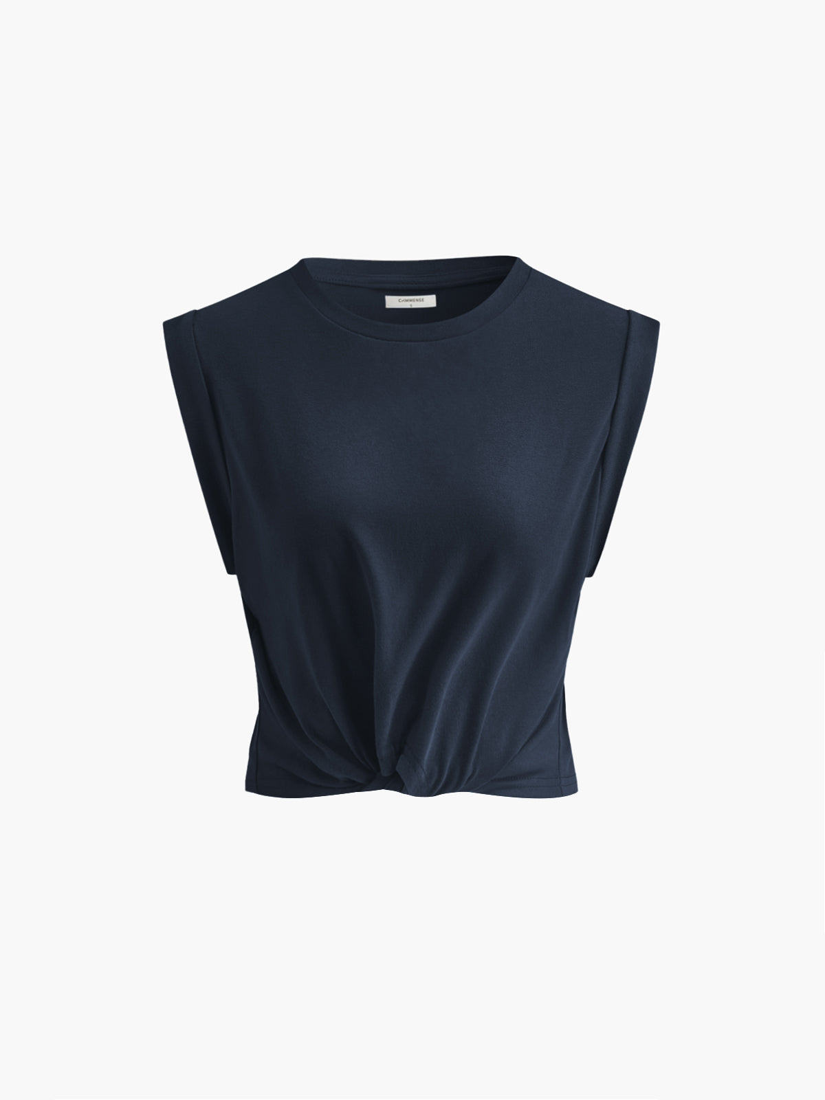 Cotton Knotted T-Shirt-Massicos