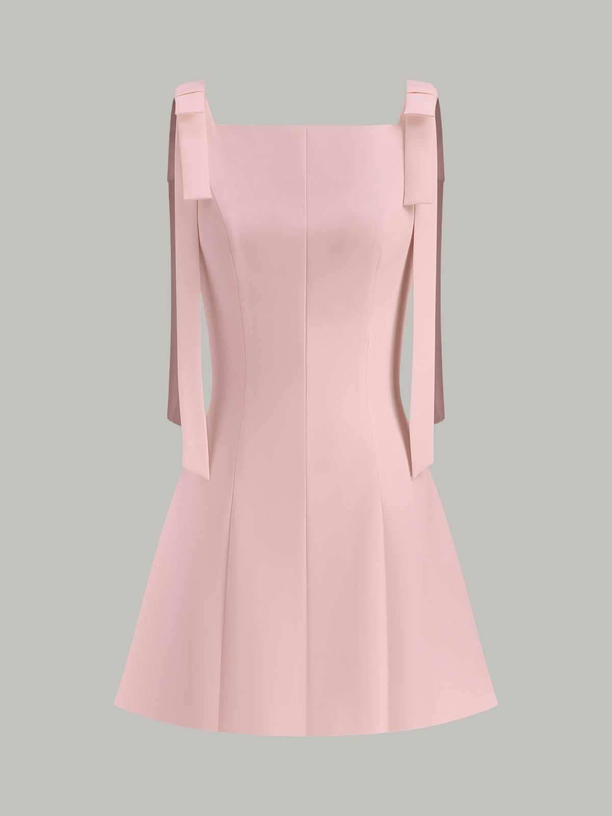 Bow-Strap Mini Dress-Massicos