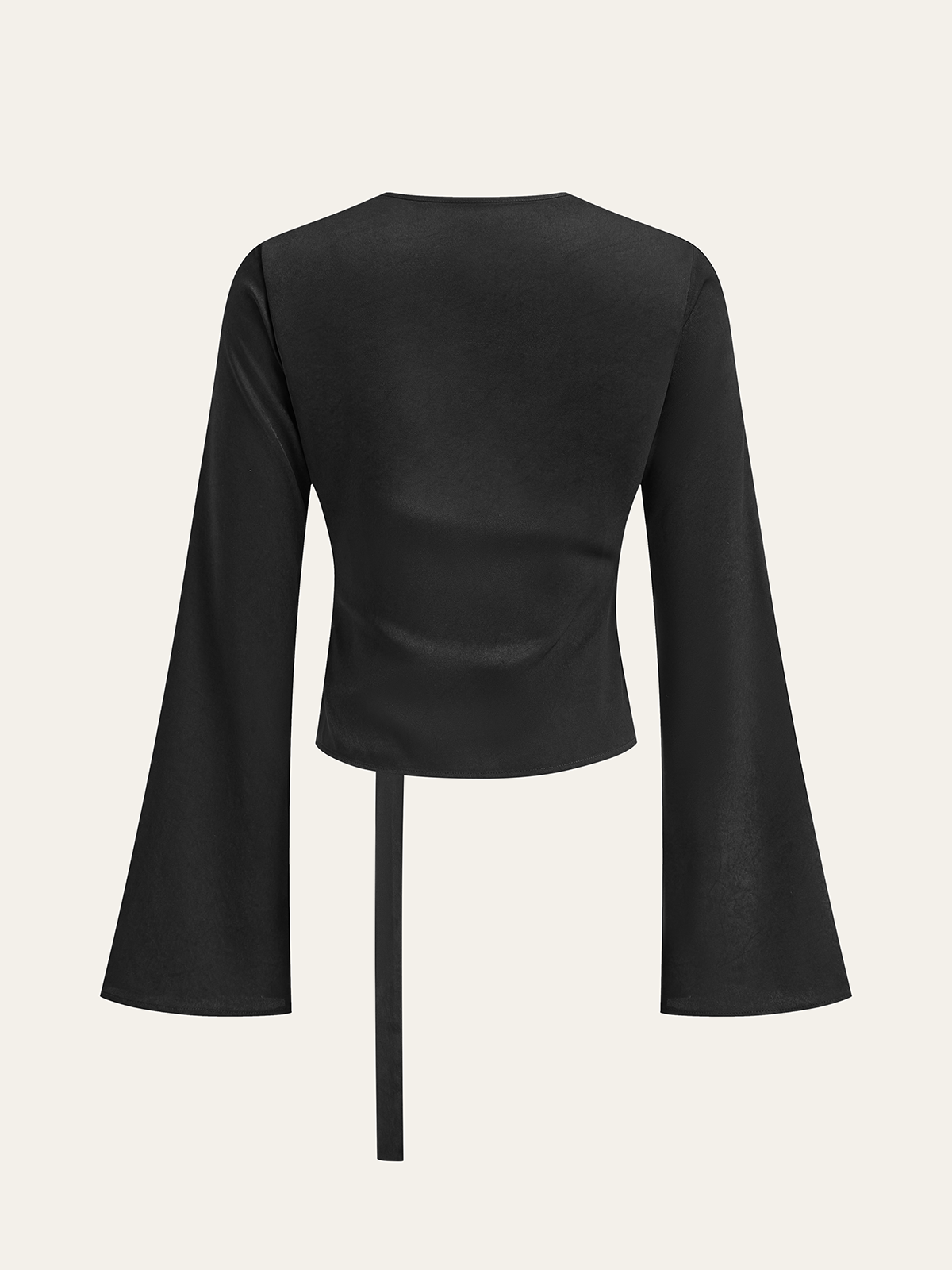 Bell Sleeves Wrap Top-Massicos