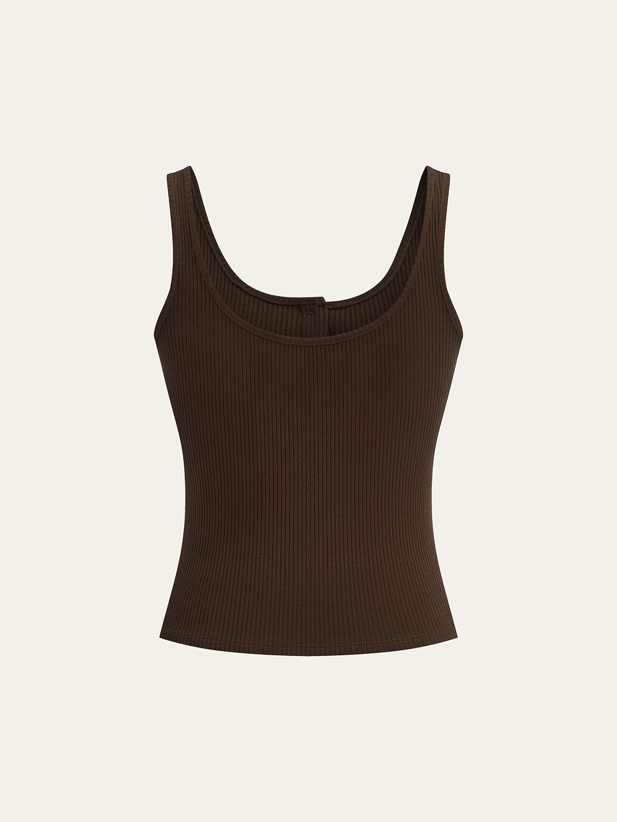 Ribbed Button-Front Tank Top-Massicos