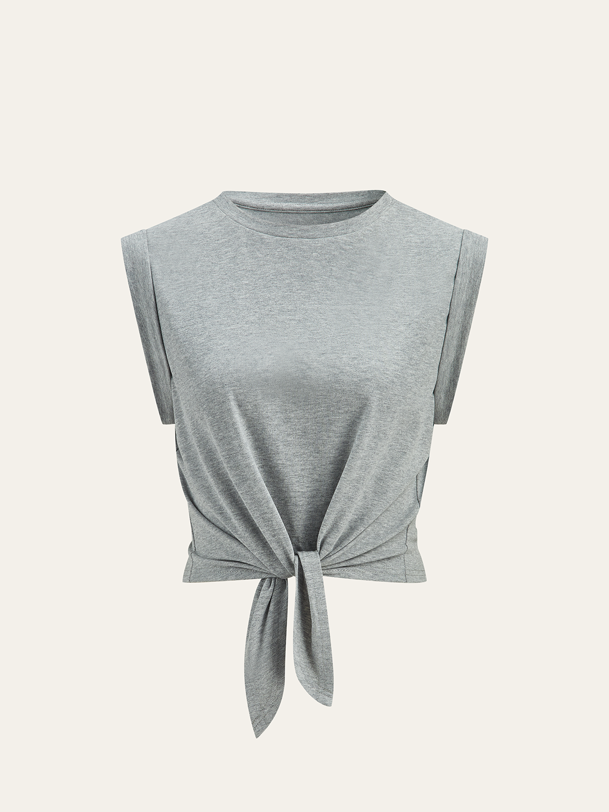 Cotton Knotted T-Shirt-Massicos