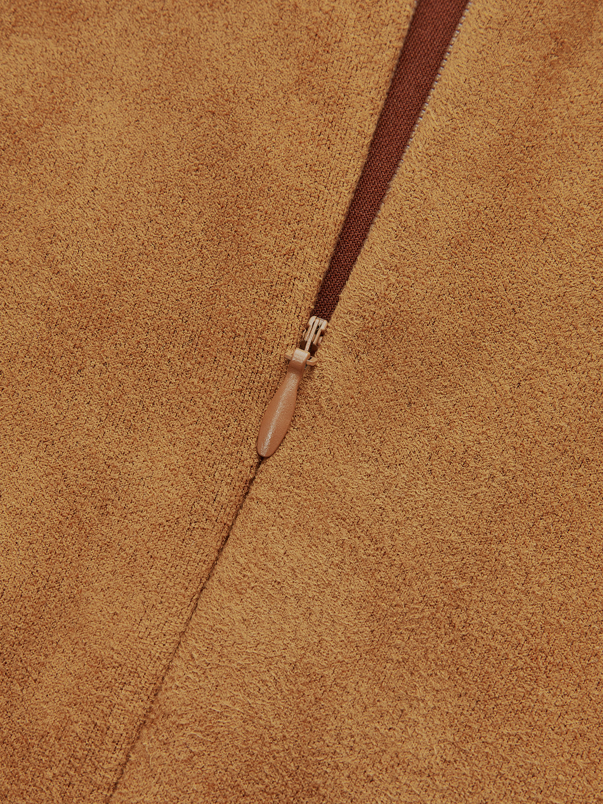 Asymmetrical Ruched Long Sleeve Suede Mini Dress-Massicos