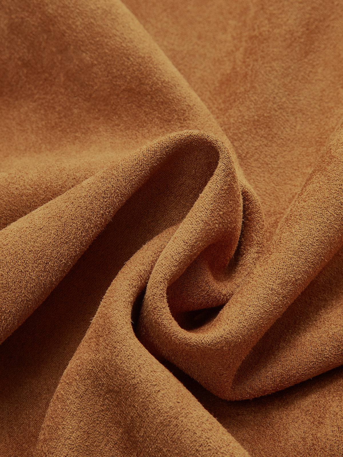 Asymmetrical Ruched Long Sleeve Suede Mini Dress-Massicos