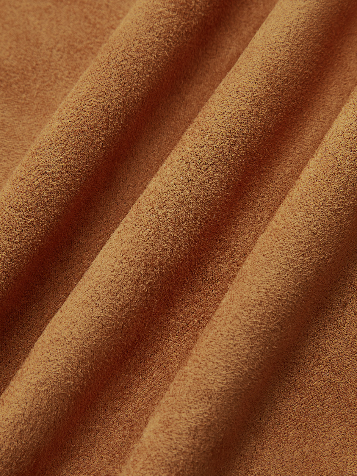 Asymmetrical Ruched Long Sleeve Suede Mini Dress-Massicos