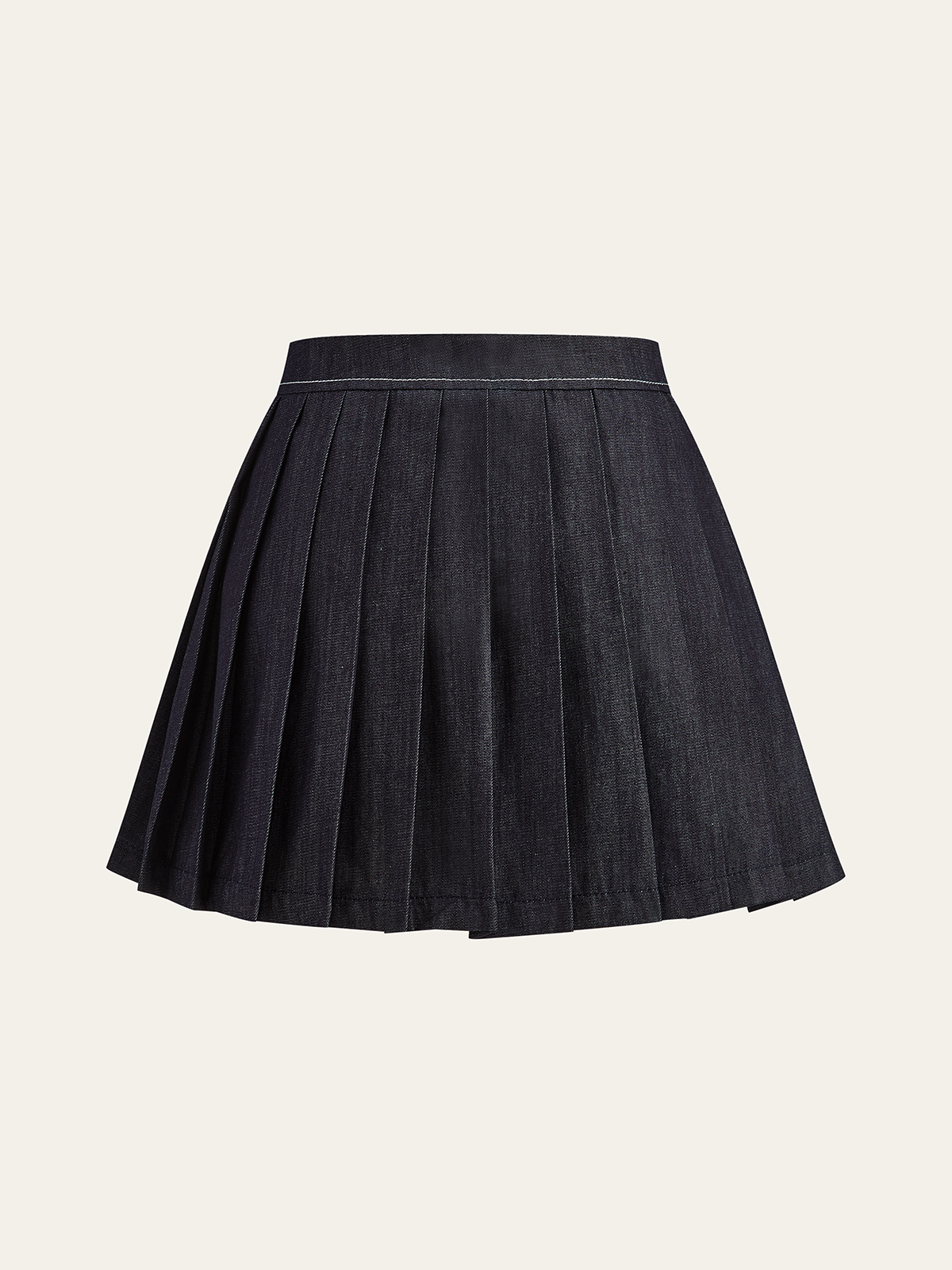 Zip Front Jacket and Pleated Mini Skirt Set-Massicos