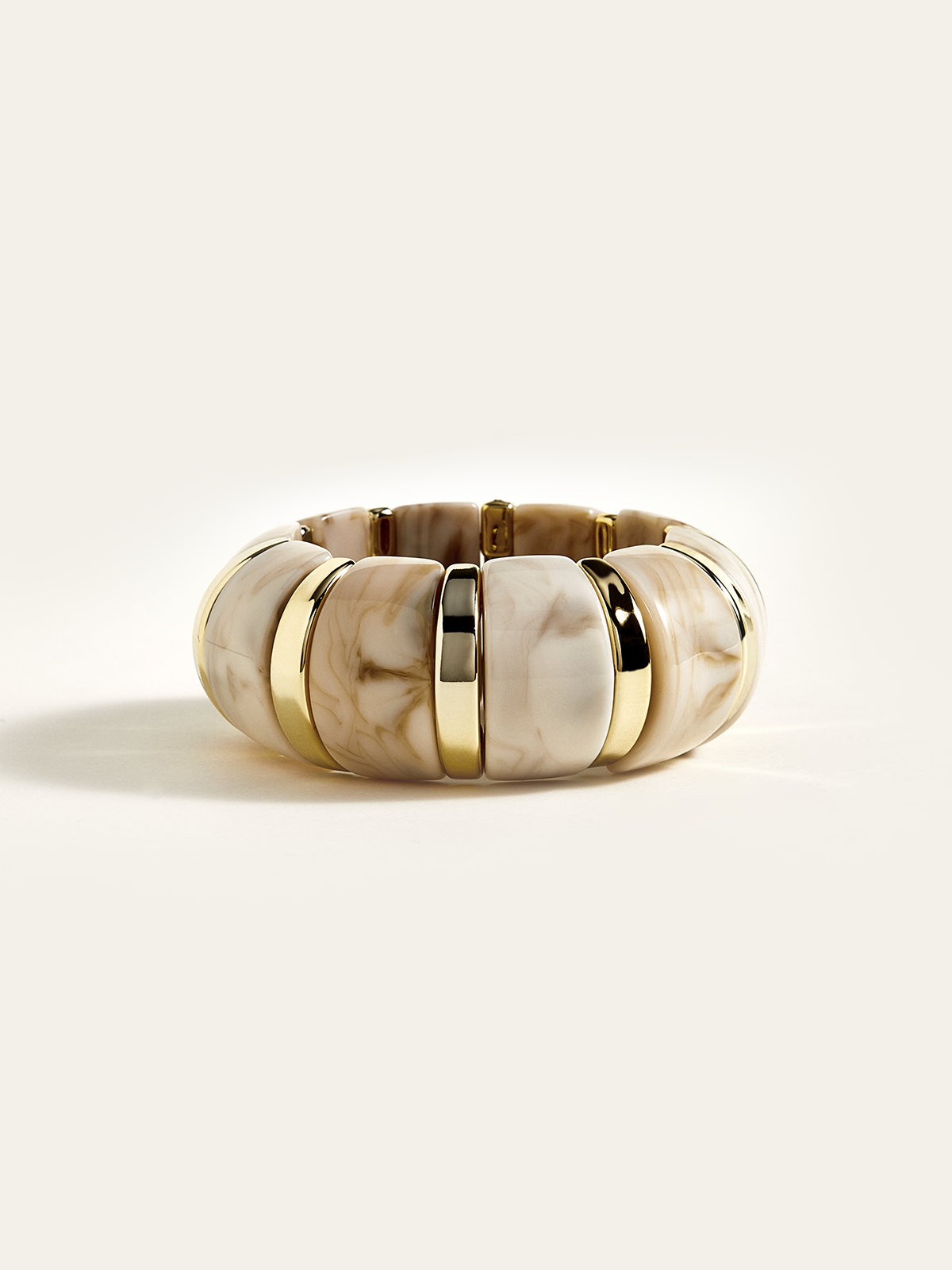 Marbled Resin and Golden Bracelet-Massicos