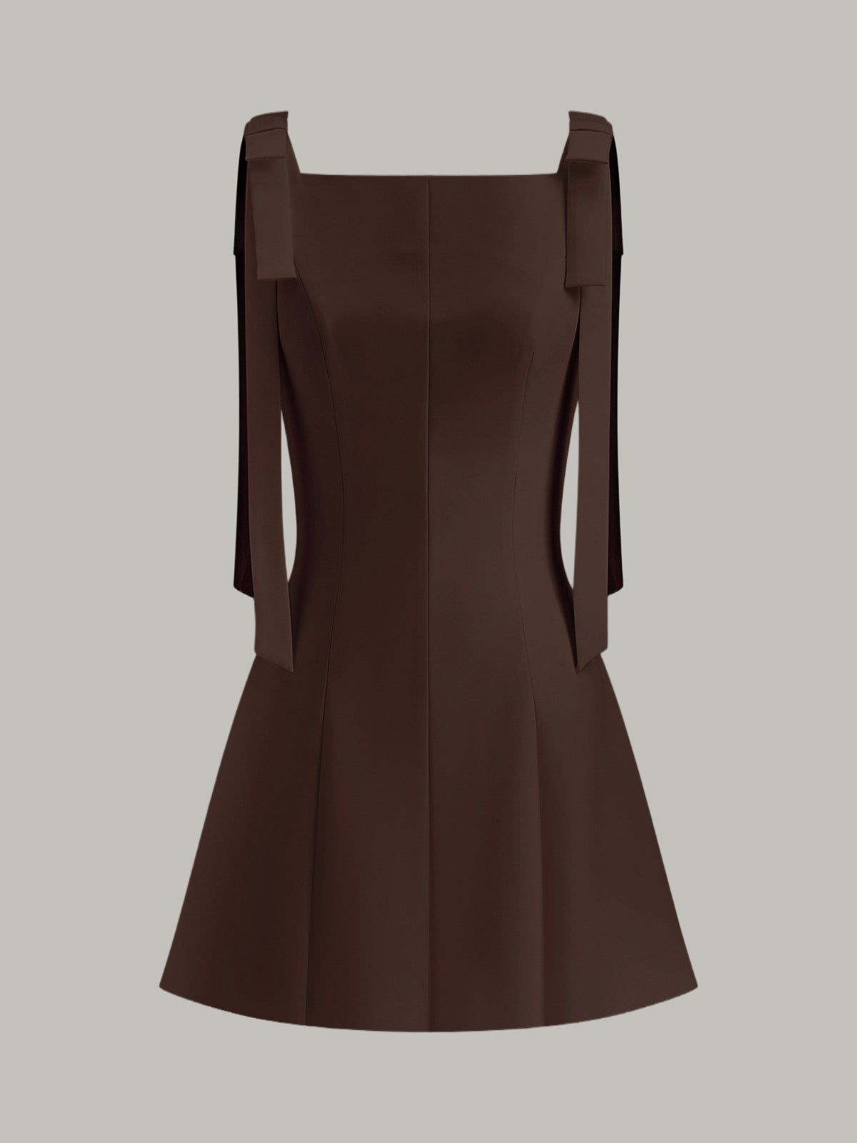 Bow-Strap Mini Dress-Massicos