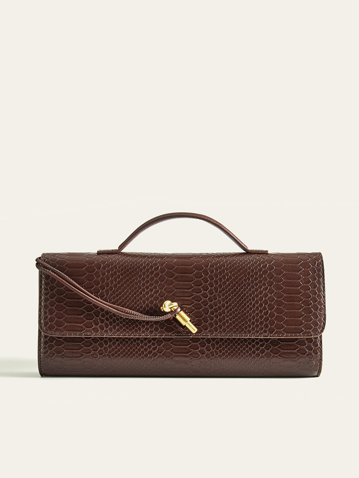 Crocodile Embossed PU Leather Bag-Massicos
