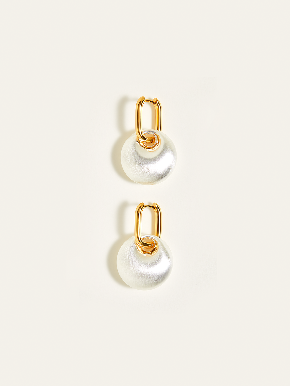Matte Pearl Drop Earrings-Massicos