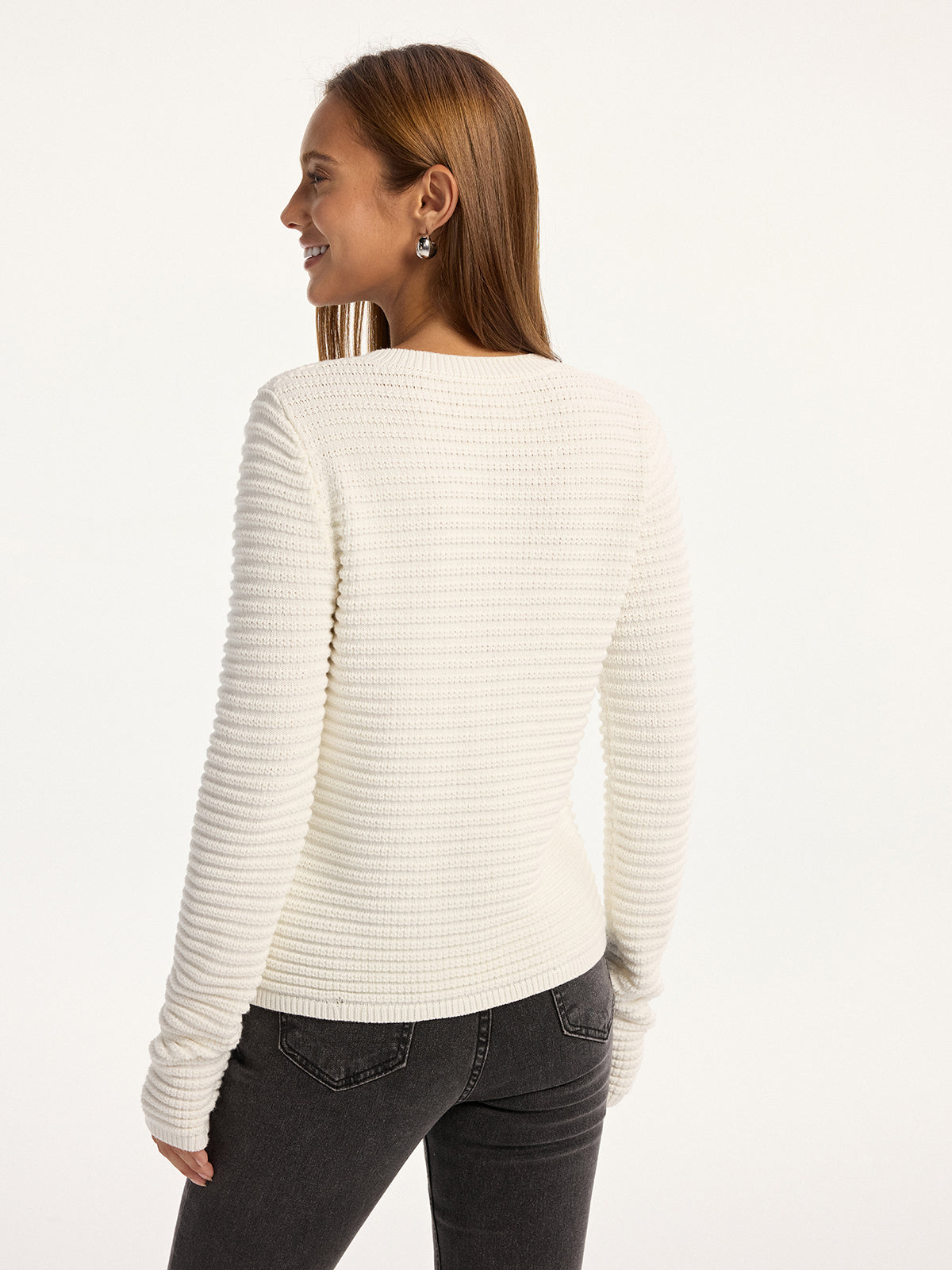 Wool Blend Button Pocket Knit Cardigan-Massicos