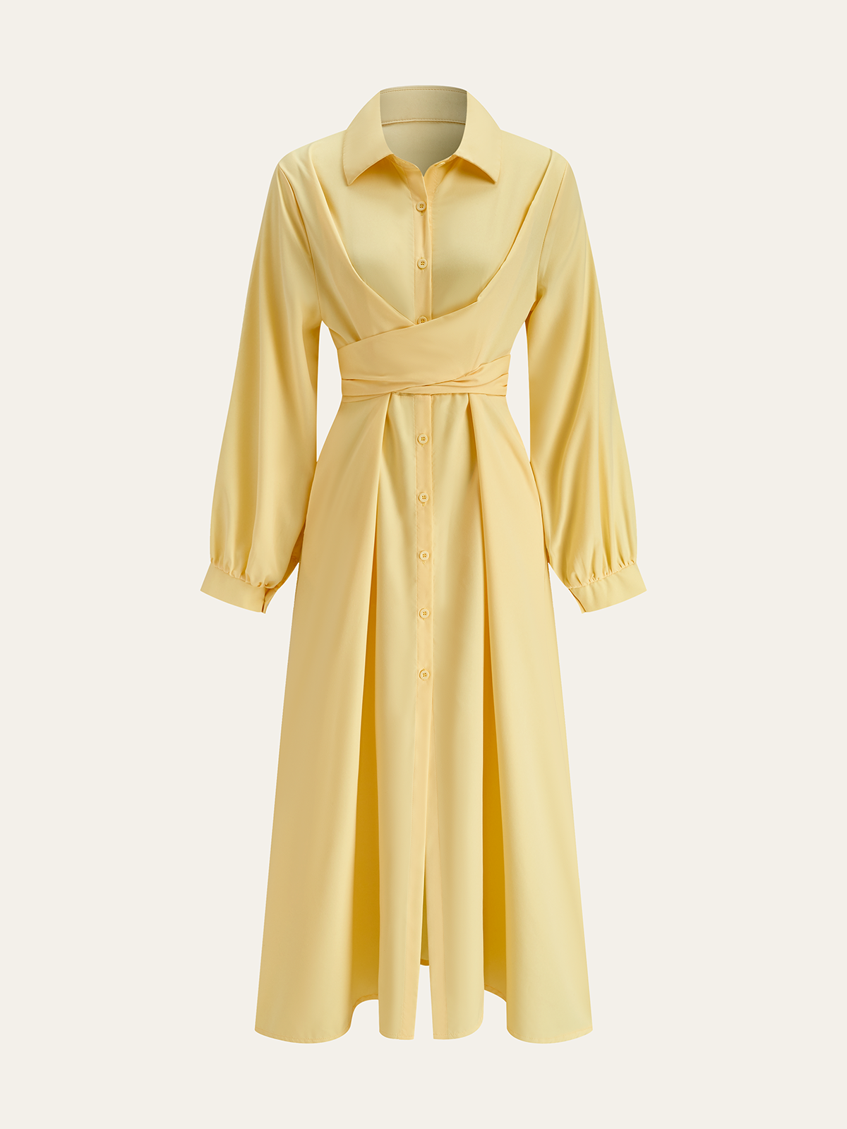 Back Bow Tie Shirt Dress-Massicos