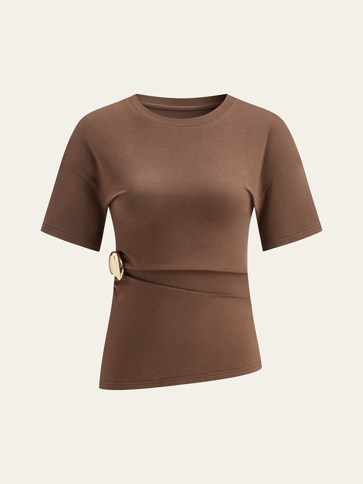 Asymmetric Short-Sleeved Top-Massicos